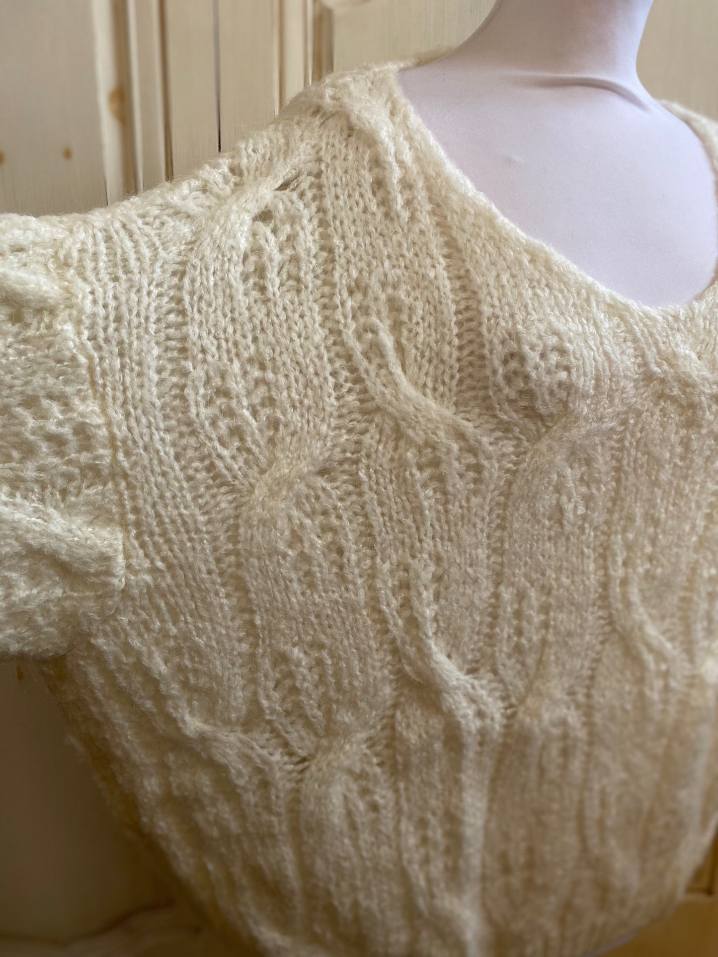 Pulls torsade Creme du 40 au 50