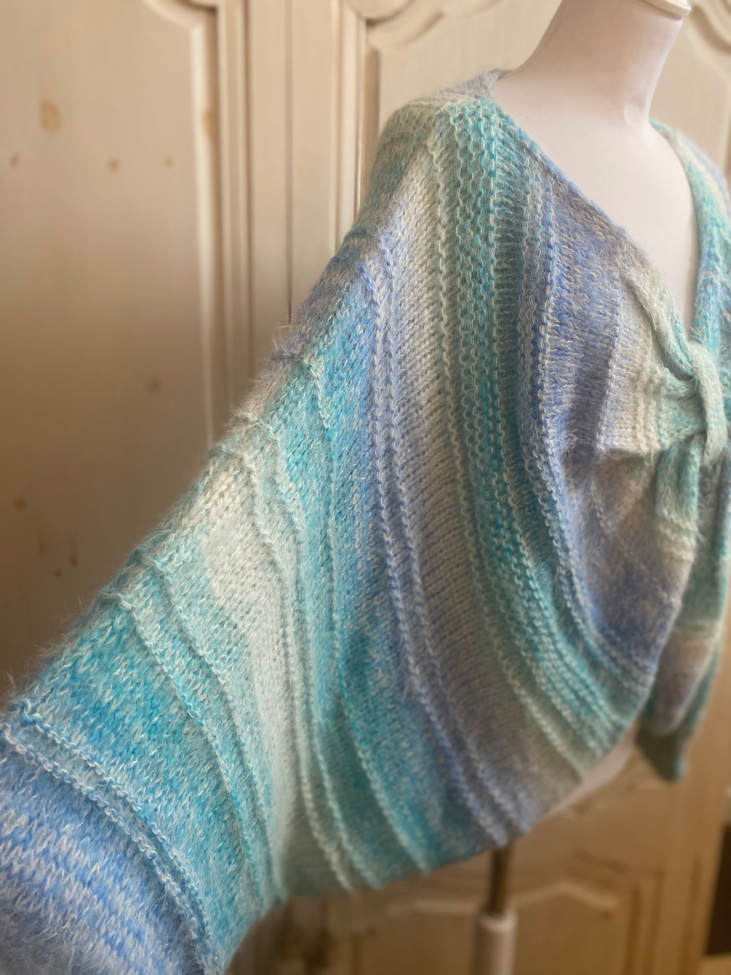 Pull Cœur bleu du 40 au 50