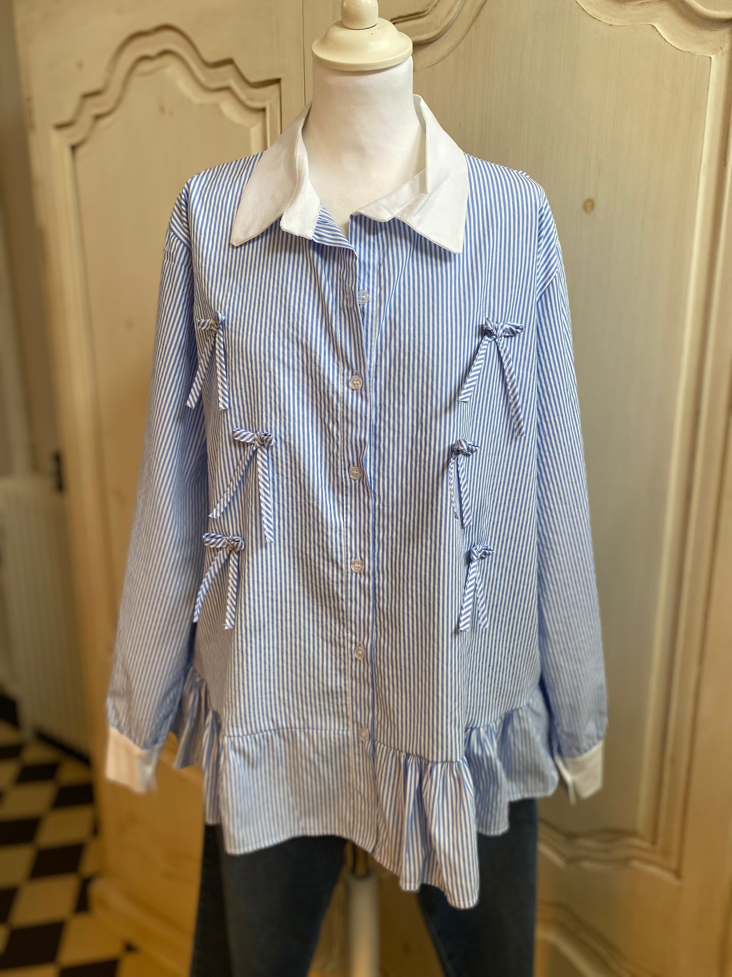 Blouse Emma bleu du 40 au 48