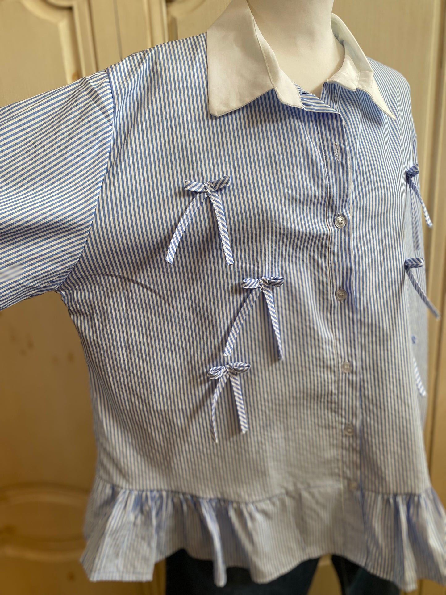Blouse Emma bleu du 40 au 48
