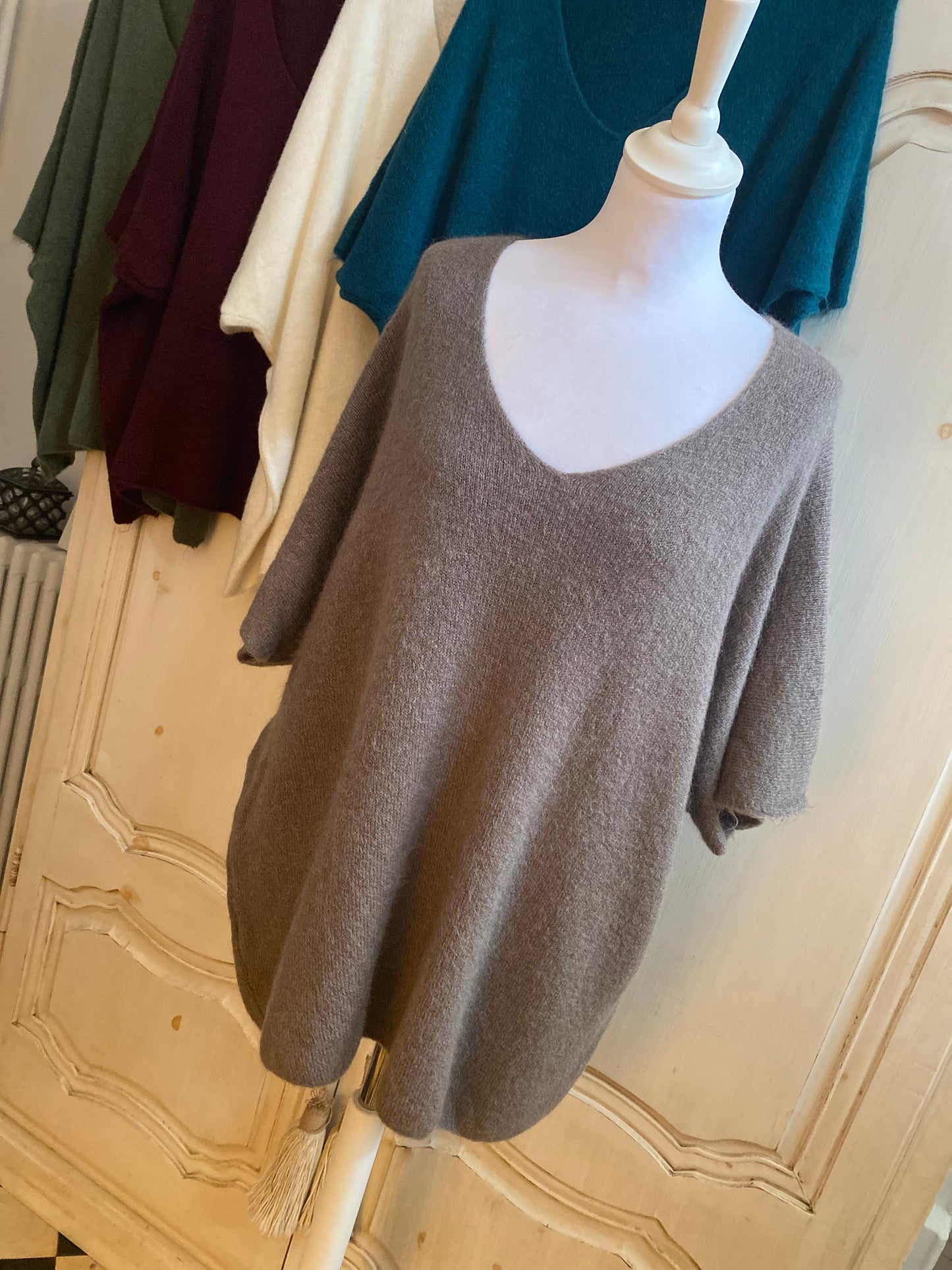 Pull Oversize Taupe du 42 au 54