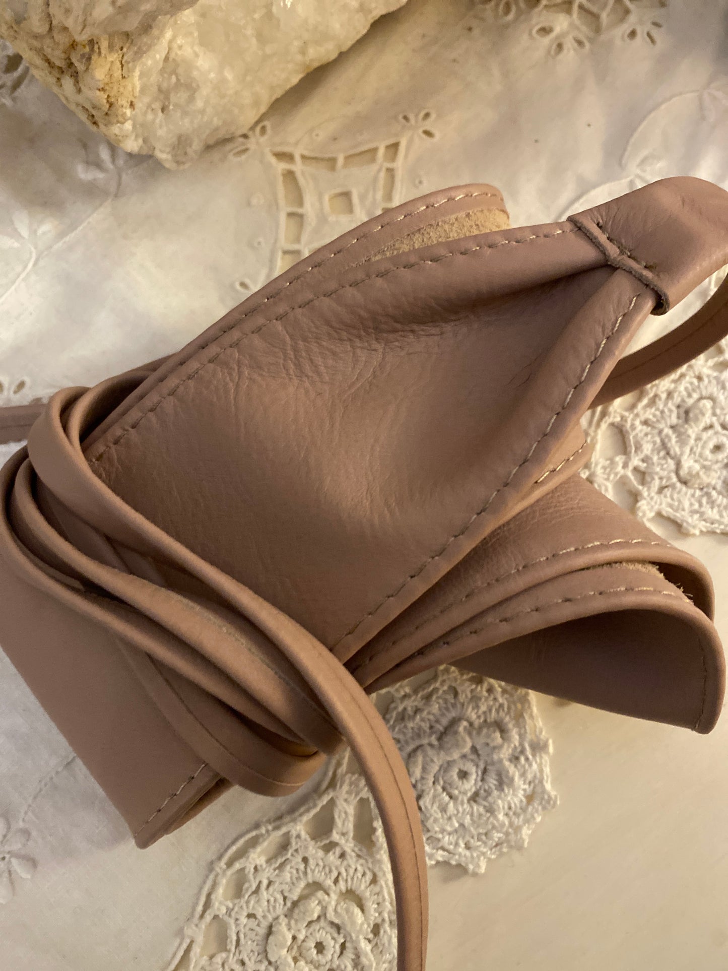 Ceinture Kimono rose poudre convient du 38 au 52