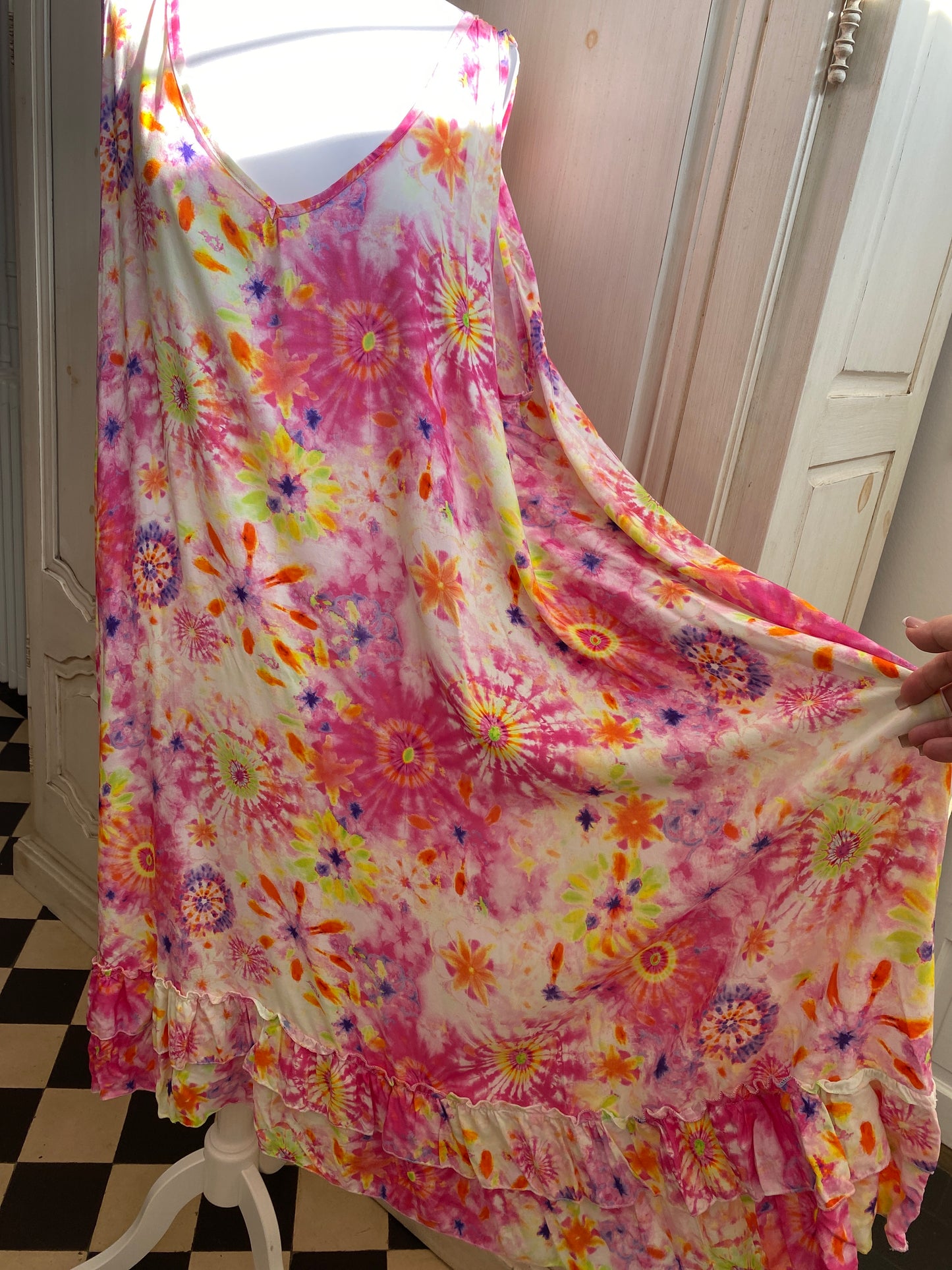 Robe Lisa rose convient du 44 au 54