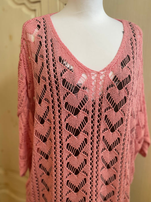 Pull iris rose du 38 au 46