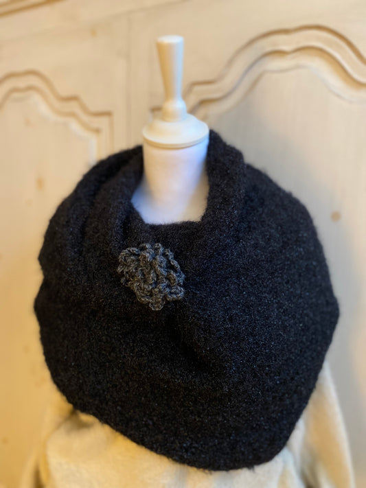 Cachez épaule noir Héloïse