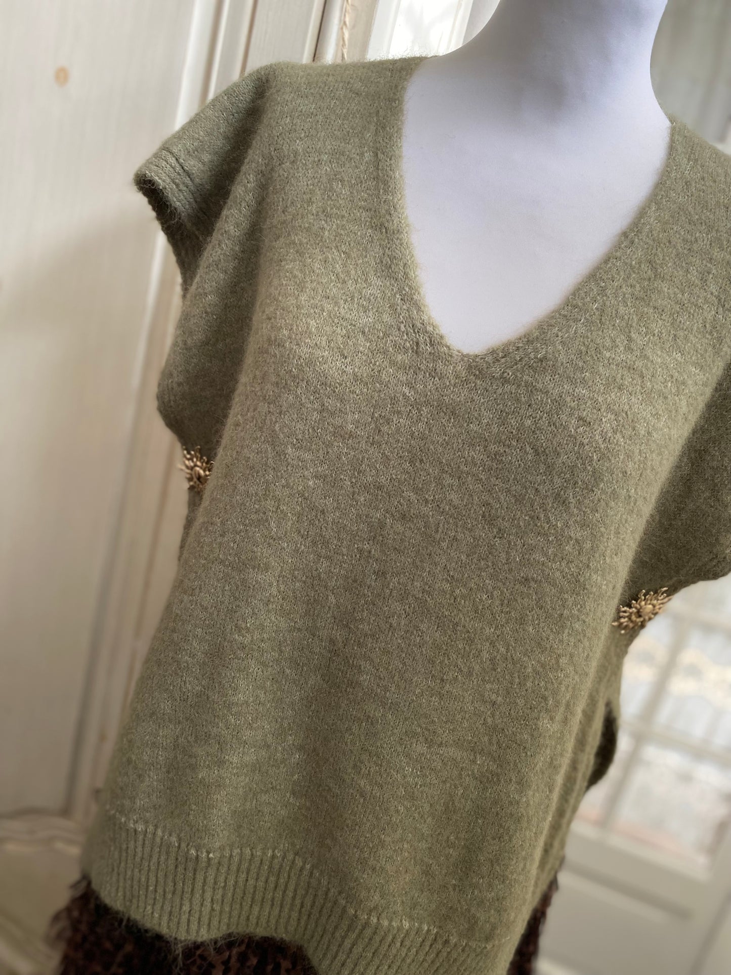 Pull soleil kaki du 40 au 48