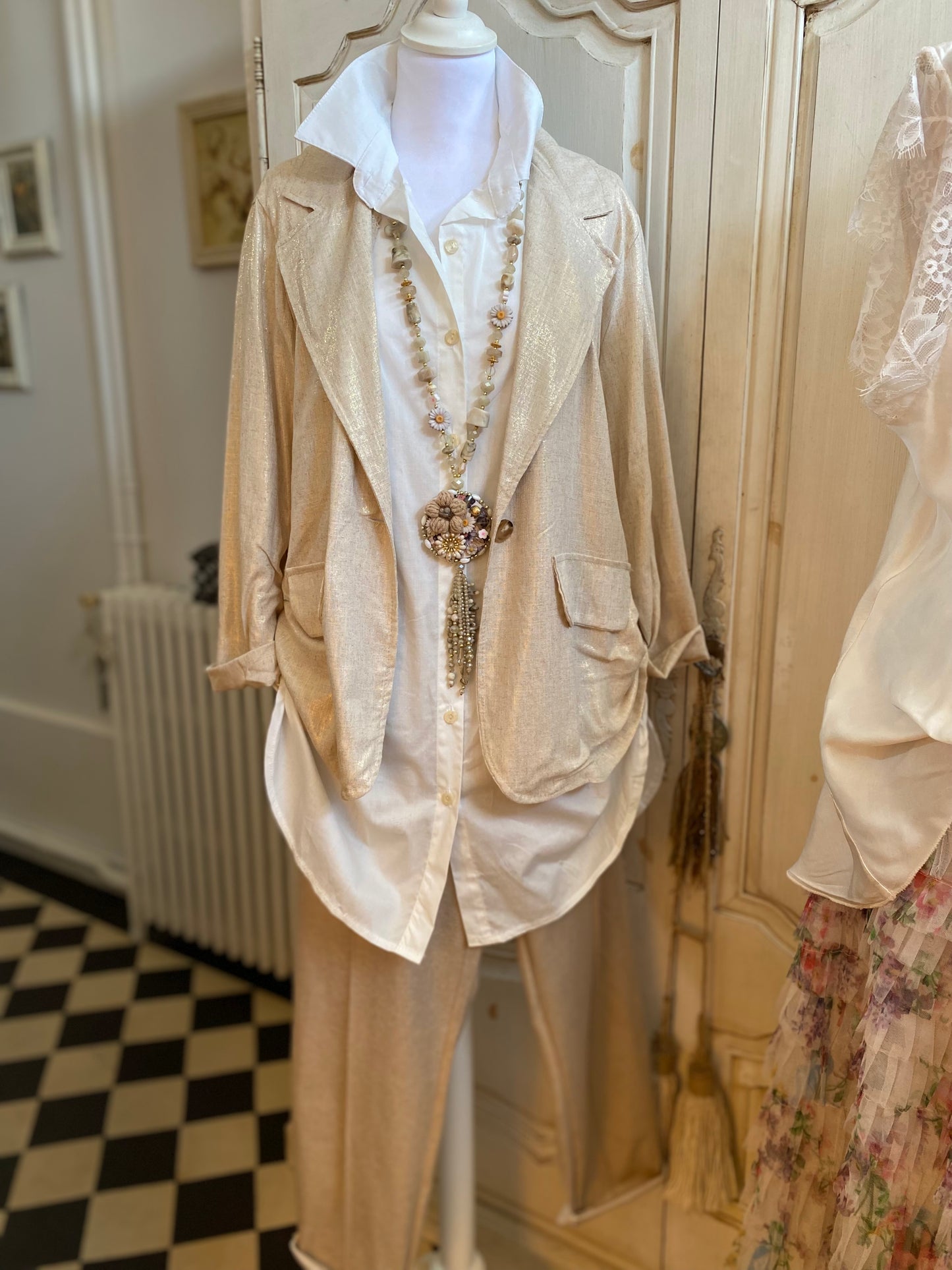 Tenue Lamé 4 pieces 38 au 46
