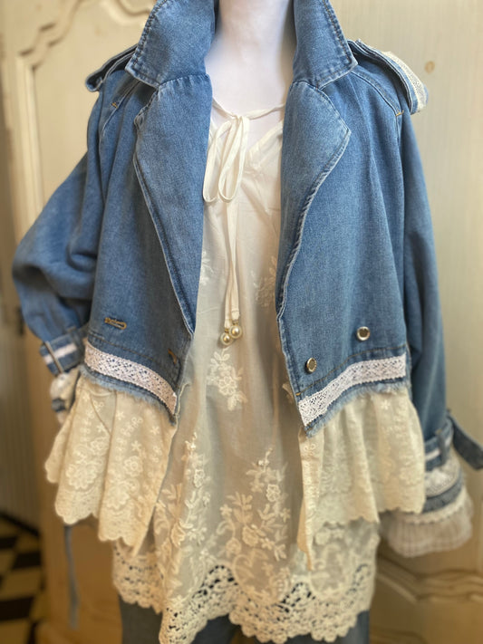 Veste en Jean convient du 40 au 48