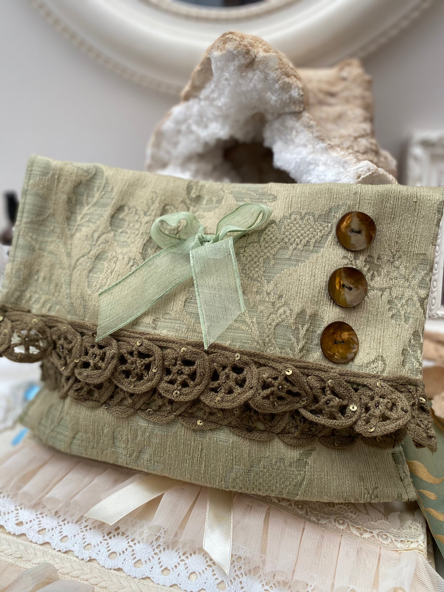 Pochette Taffetas de soie Capri