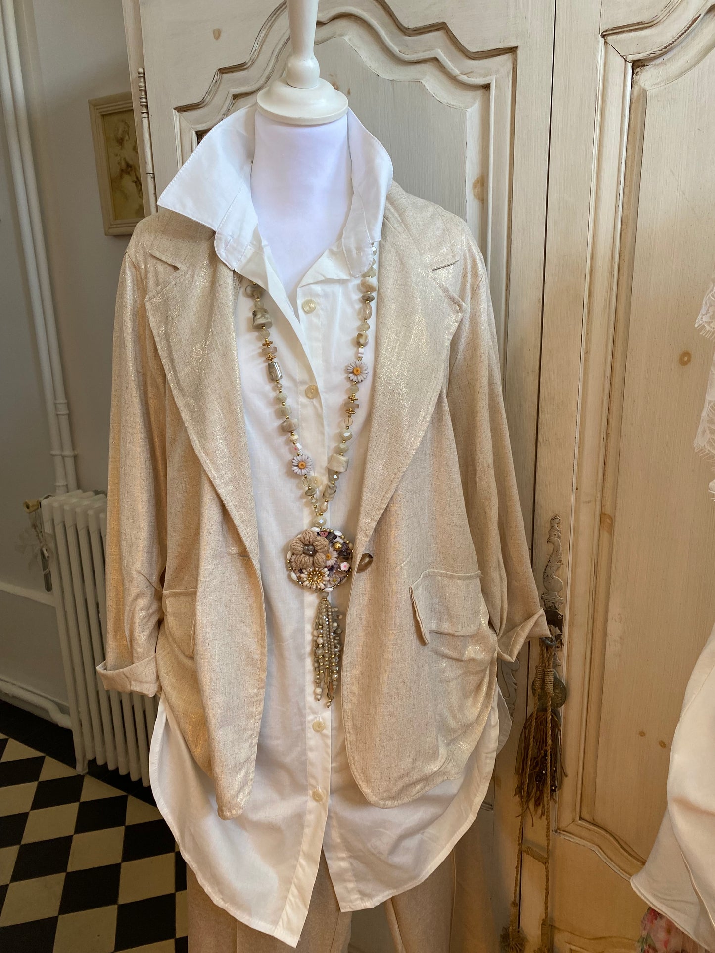 Tenue Lamé 4 pieces 38 au 46