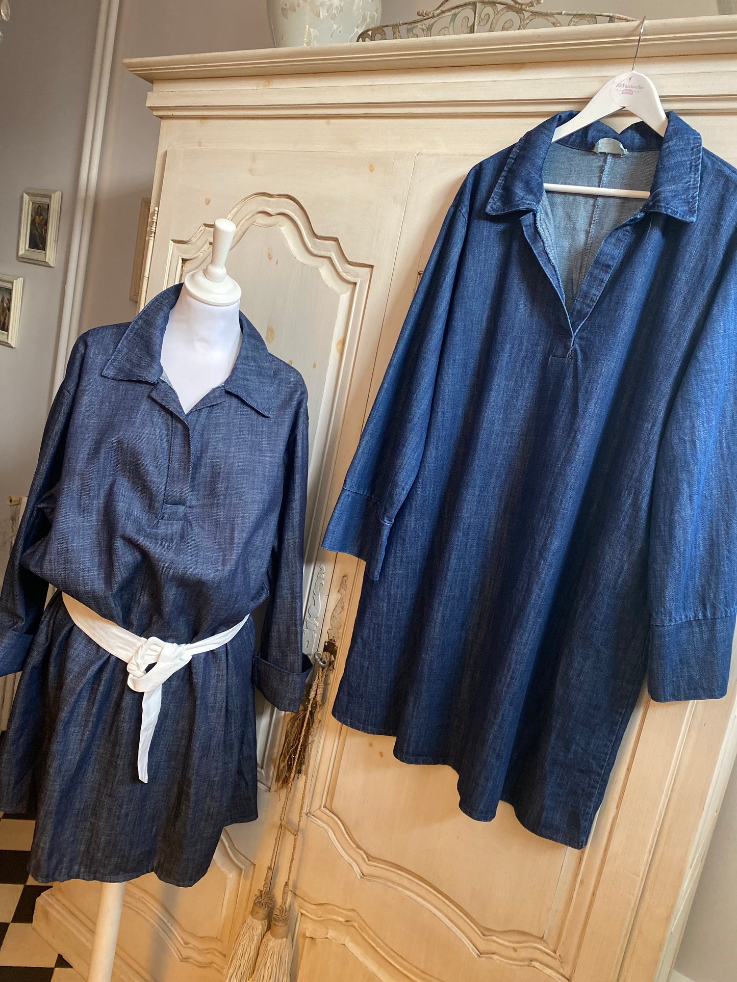 Robe Jeans clair convient 44 au 52