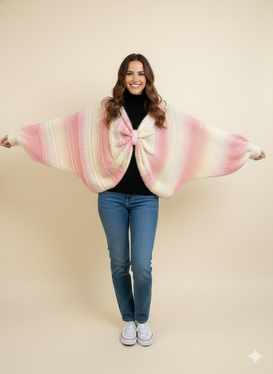 Pull Cœur rose du 40 au 50