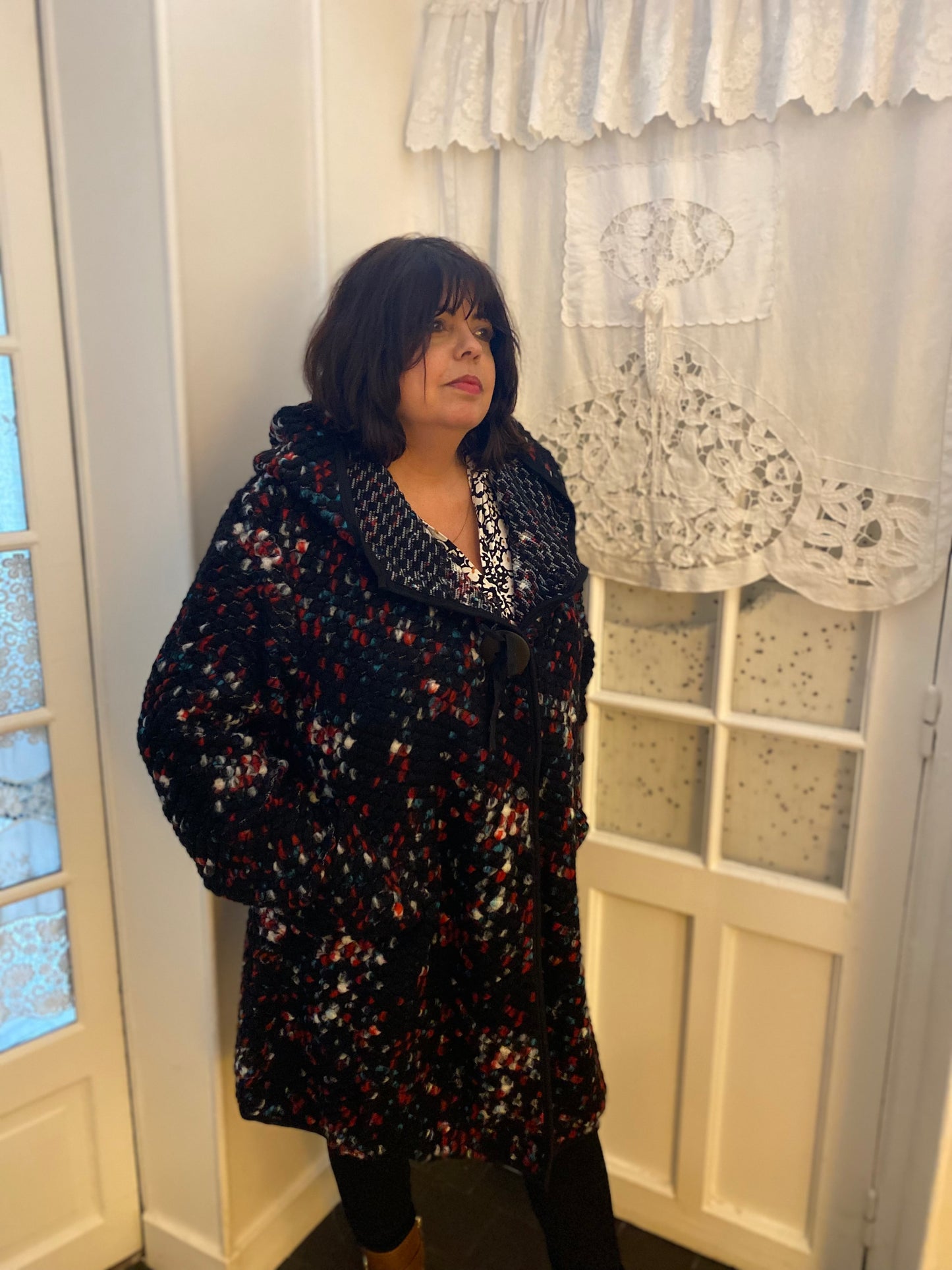Manteau mouchti convient du 42 au 52