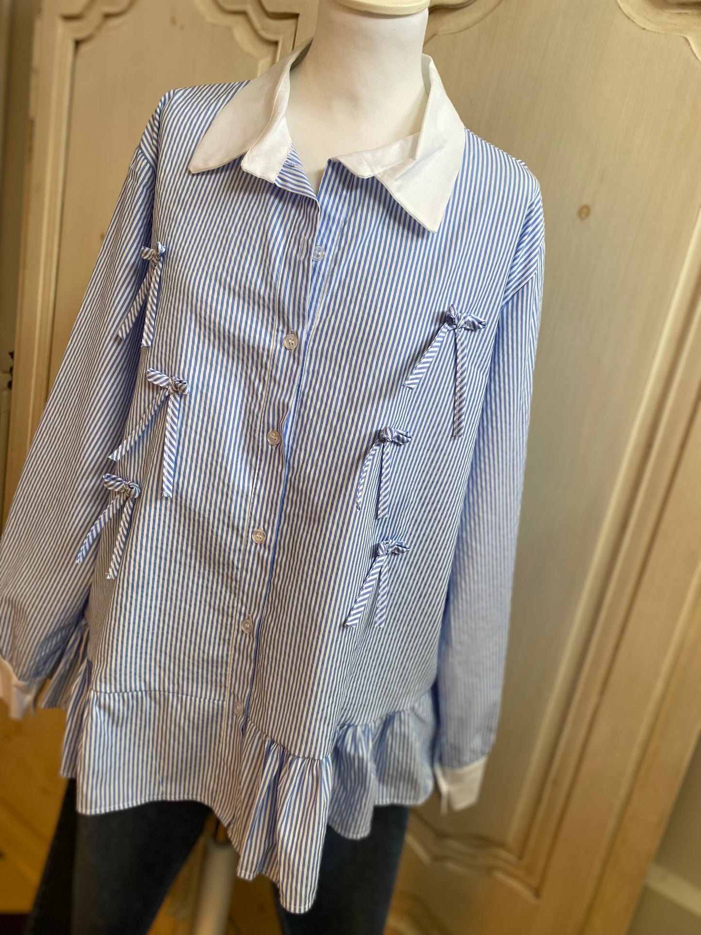 Blouse Emma bleu du 40 au 48