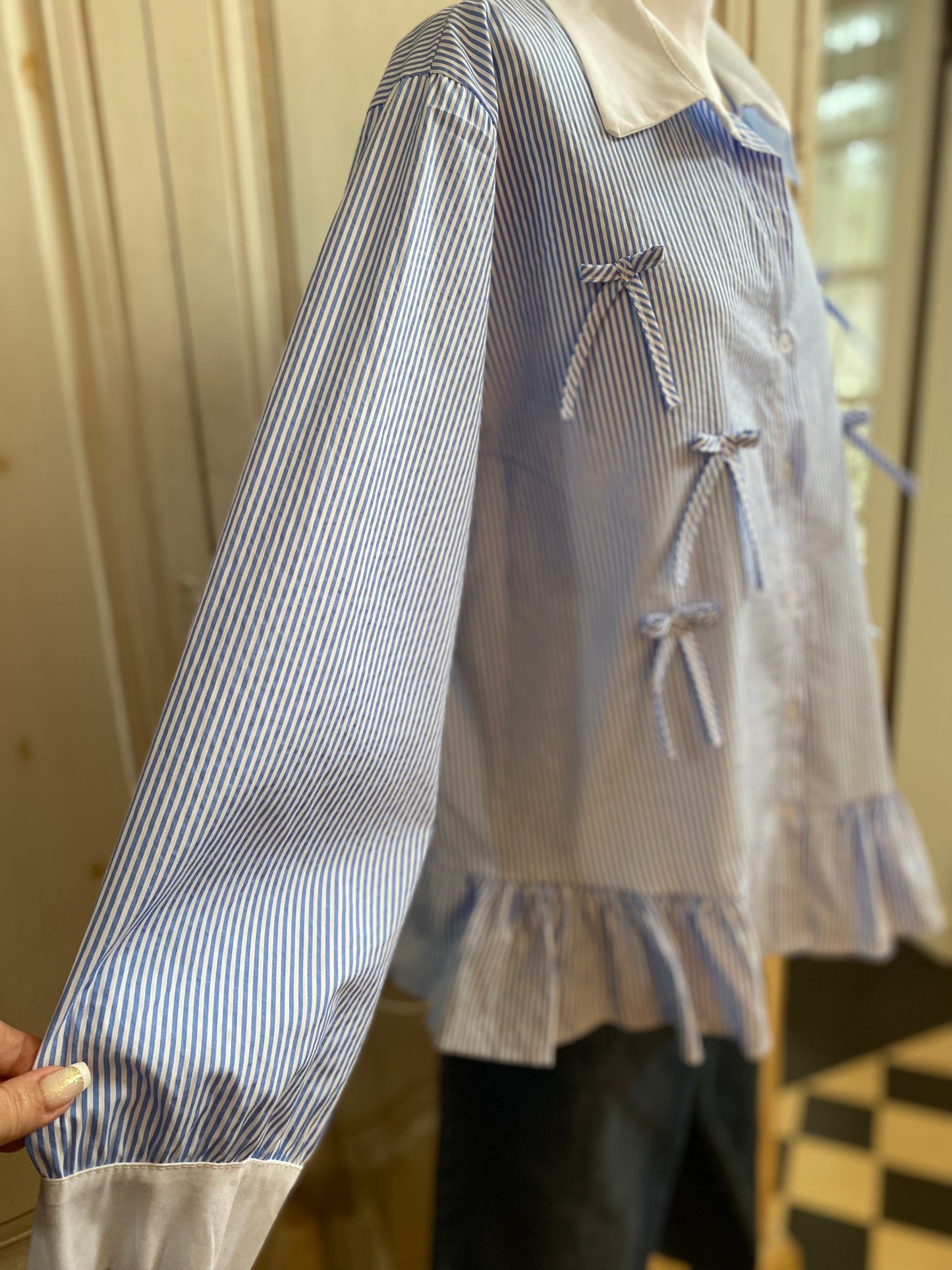 Blouse Emma bleu du 40 au 48