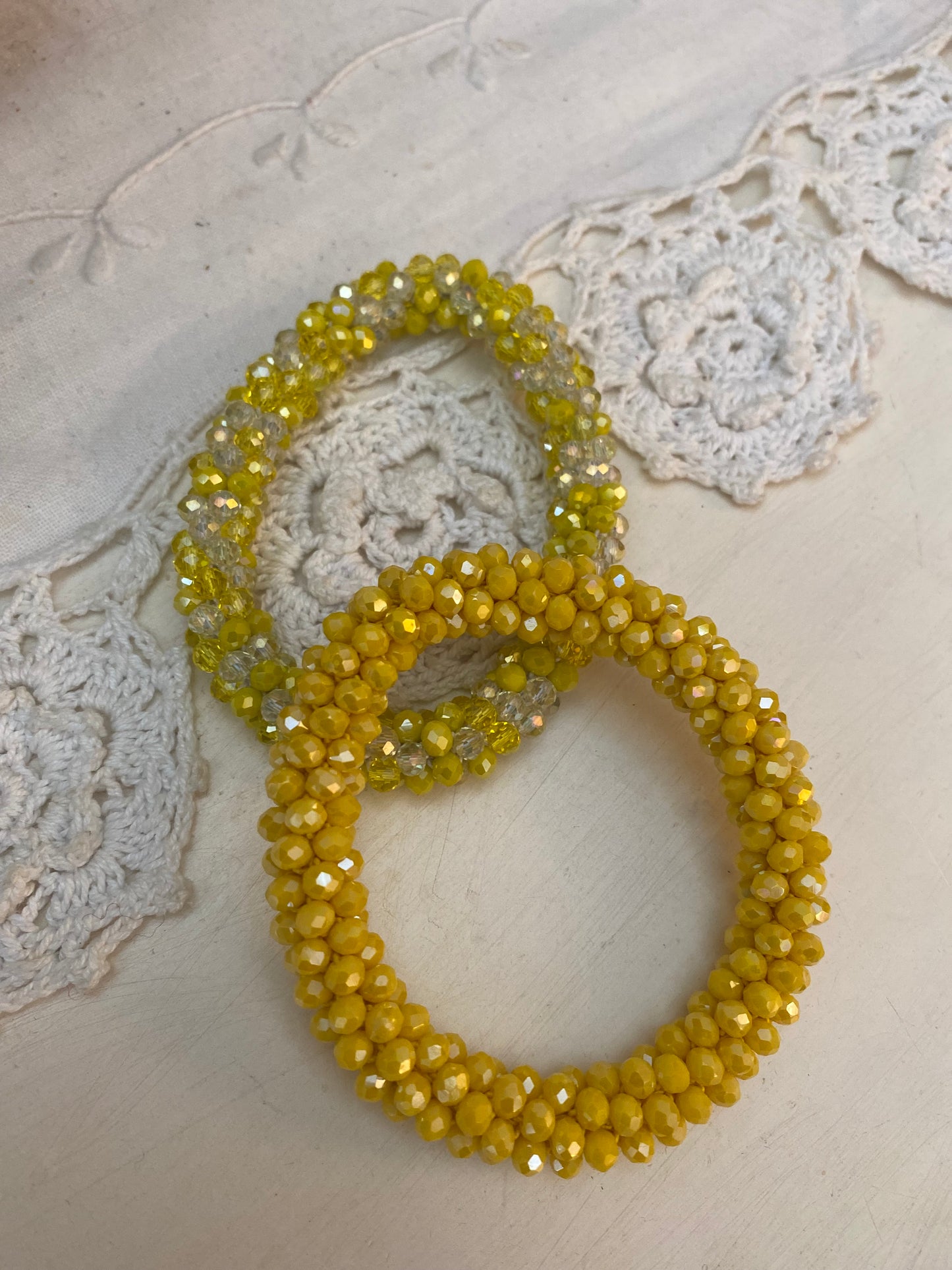 Bracelet torsadé duo Safran