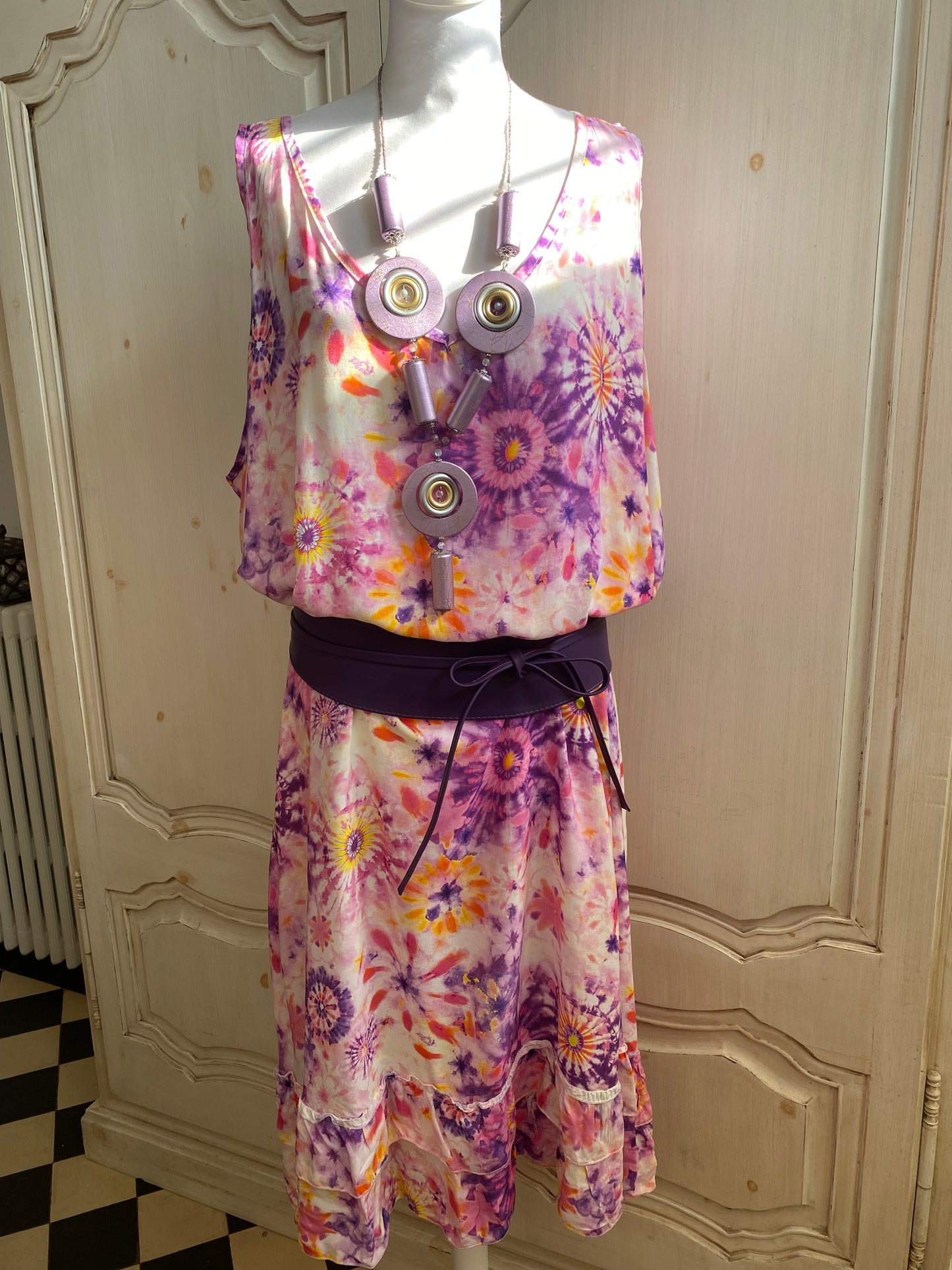 Robe Lisa violet convient du 44 au 54