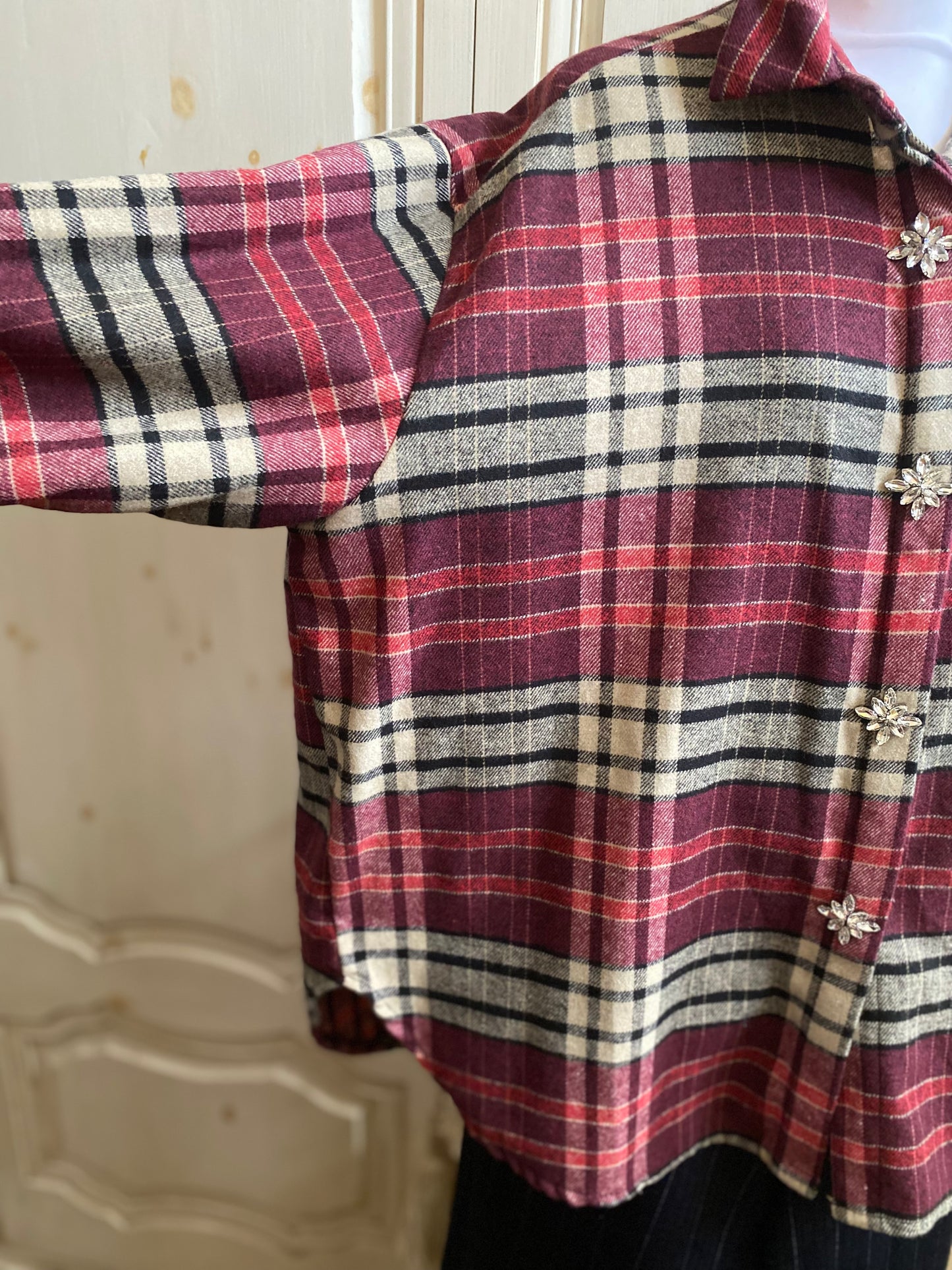 Chemise Etoile bordeaux 40 au 48