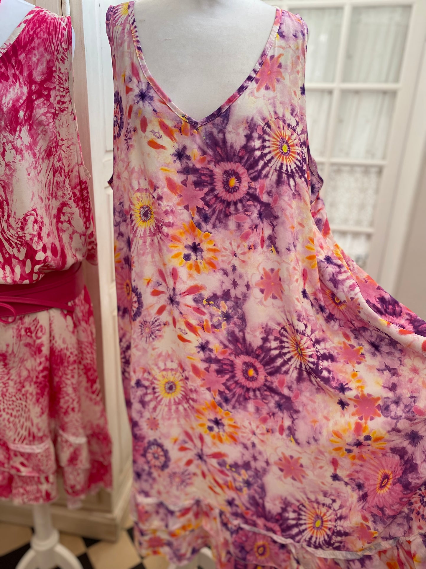 Robe Lisa violet convient du 44 au 54