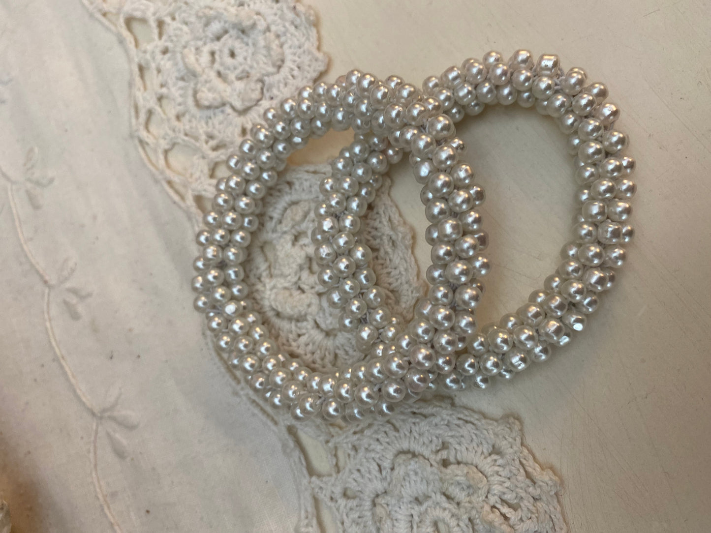 Bracelet torsadé duo perles