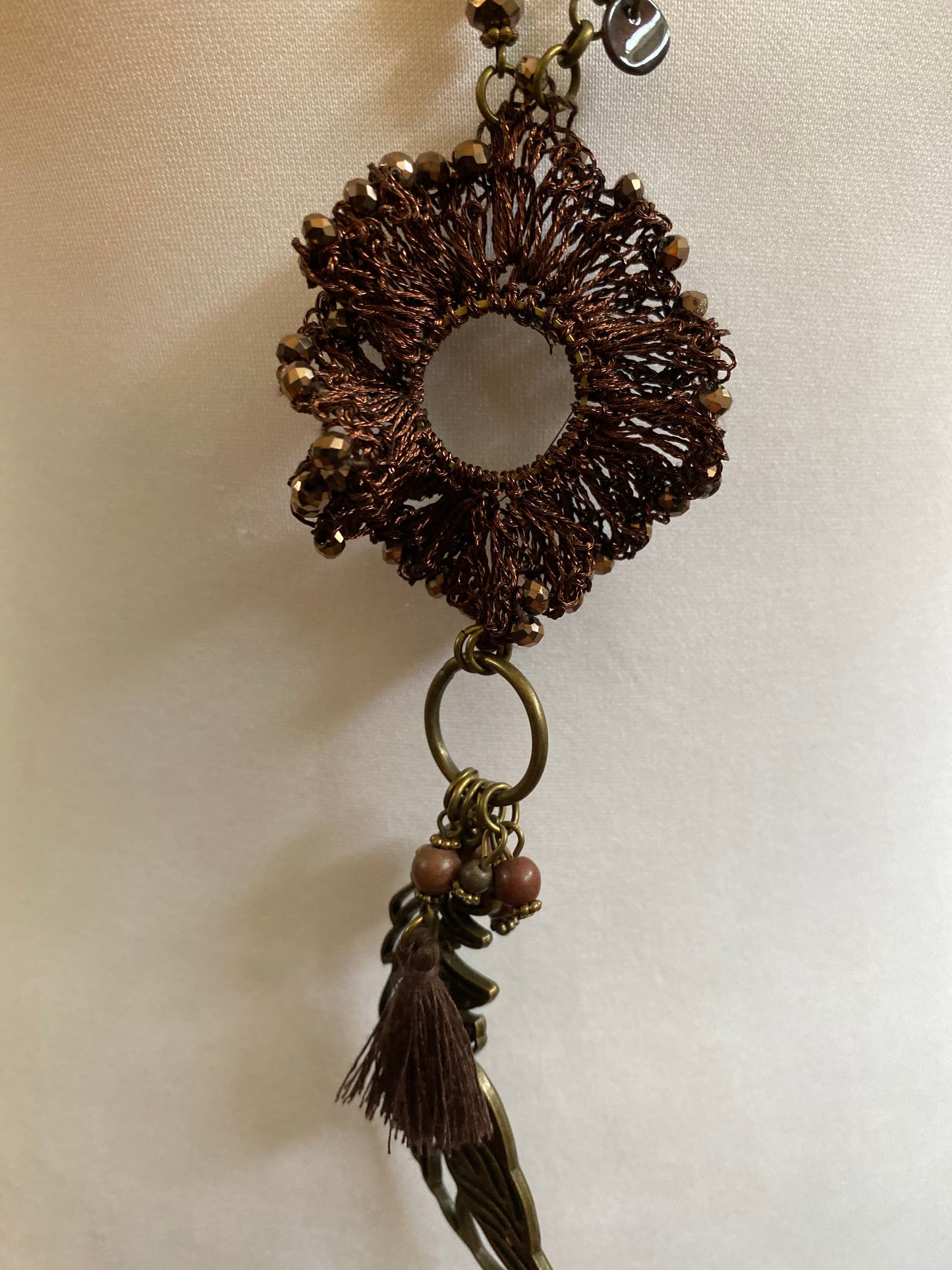 Sautoir ondule choco