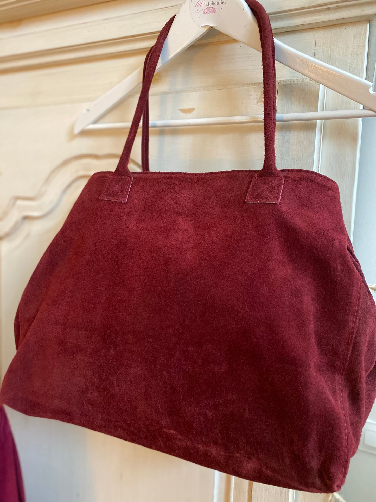 Sac bordeaux daim