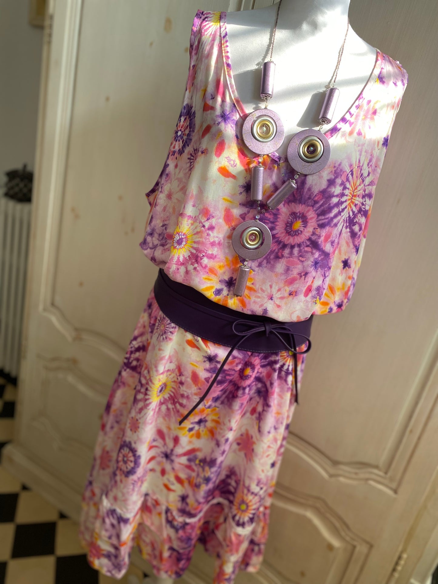 Robe Lisa violet convient du 44 au 54