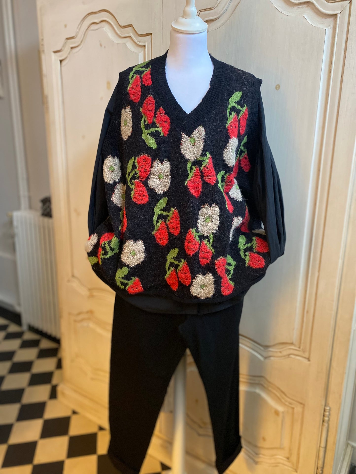 Pull Fraise convient du 42 au 52/54