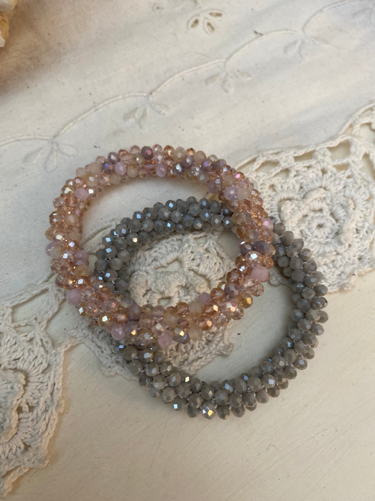 Bracelet torsadé duo Nude