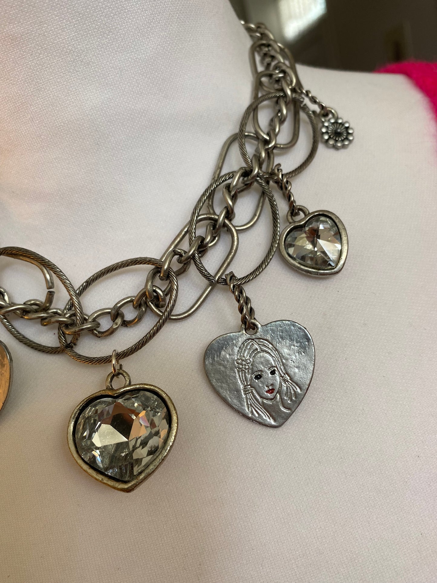 Collier argenté Chance