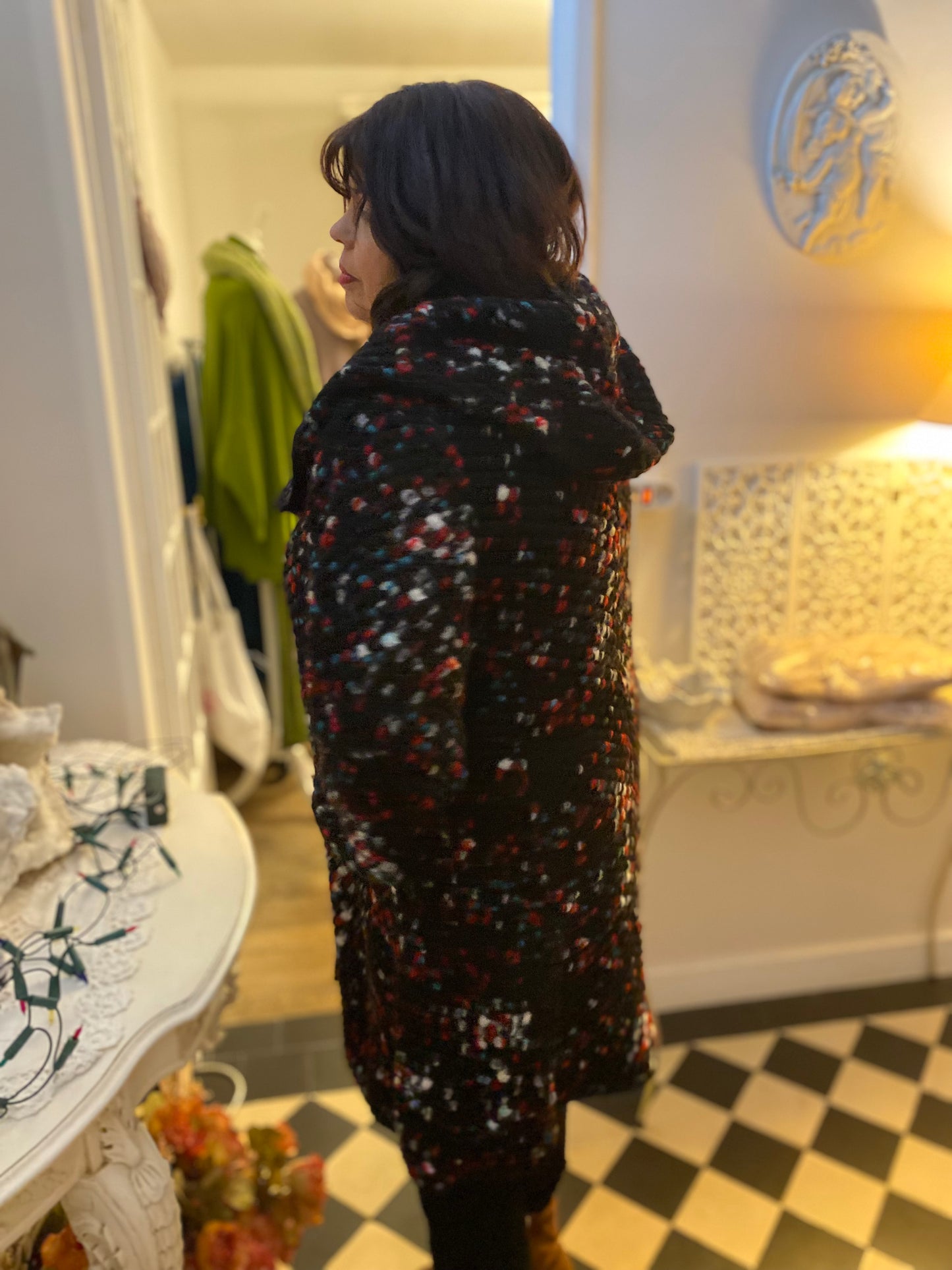 Manteau mouchti convient du 42 au 52