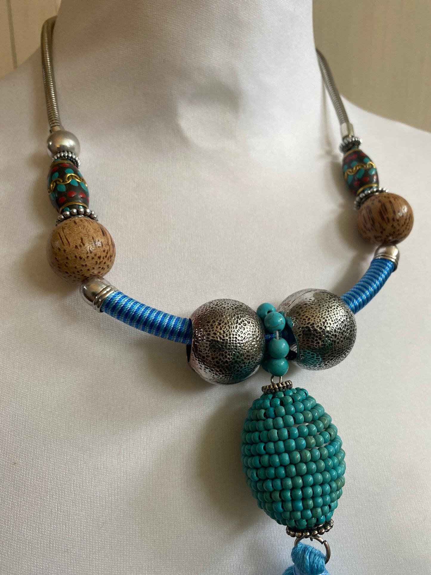 Collier Bleu faber