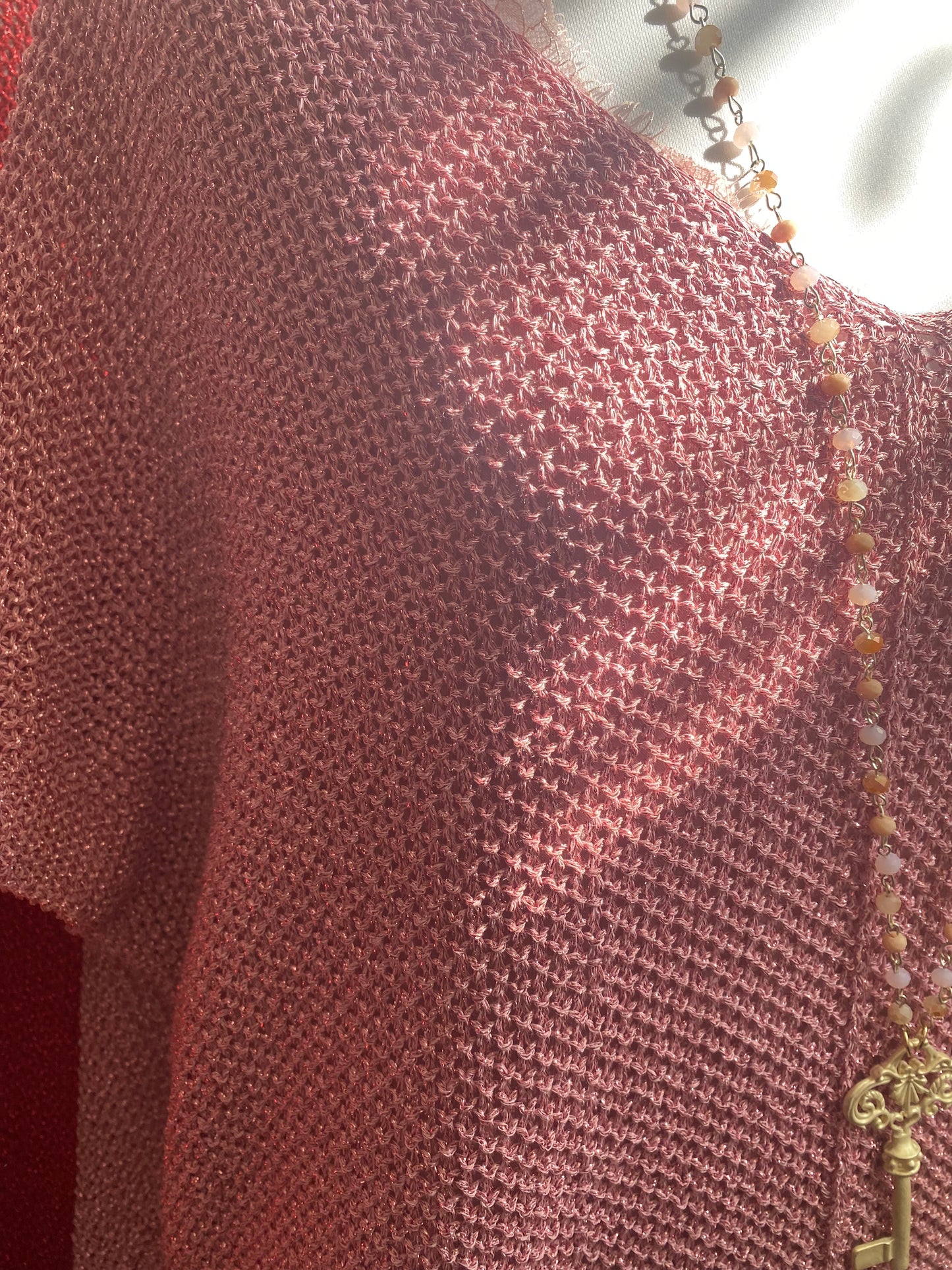 Pull biche Rose convient du 38 au 52