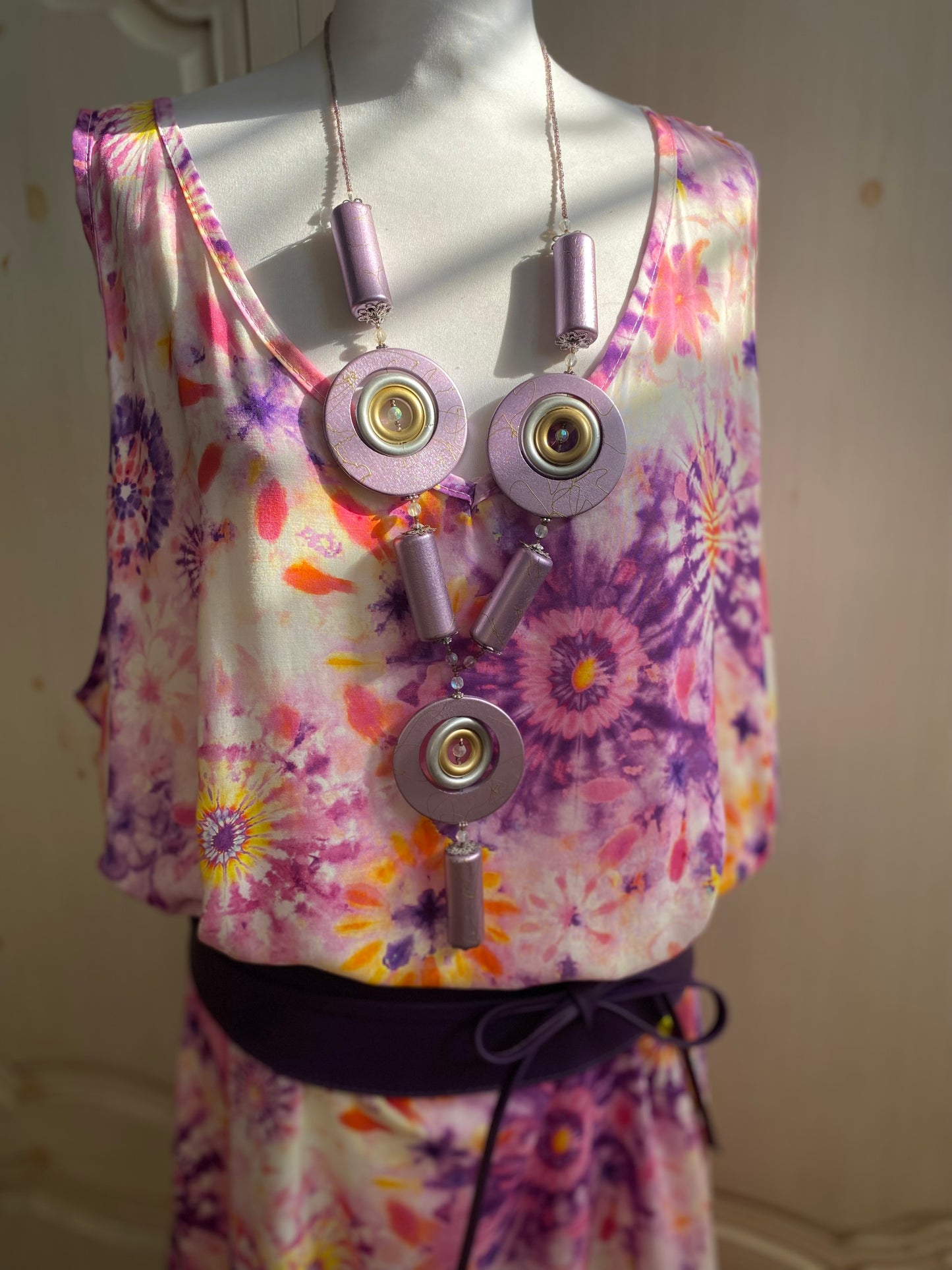 Robe Lisa violet convient du 44 au 54