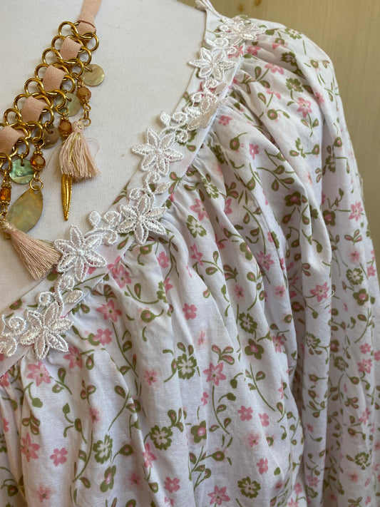 Blouse Liberty blanche du 40 au 50 oversize