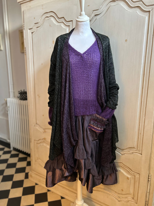 Gilet toile bi colore du 40 au 46