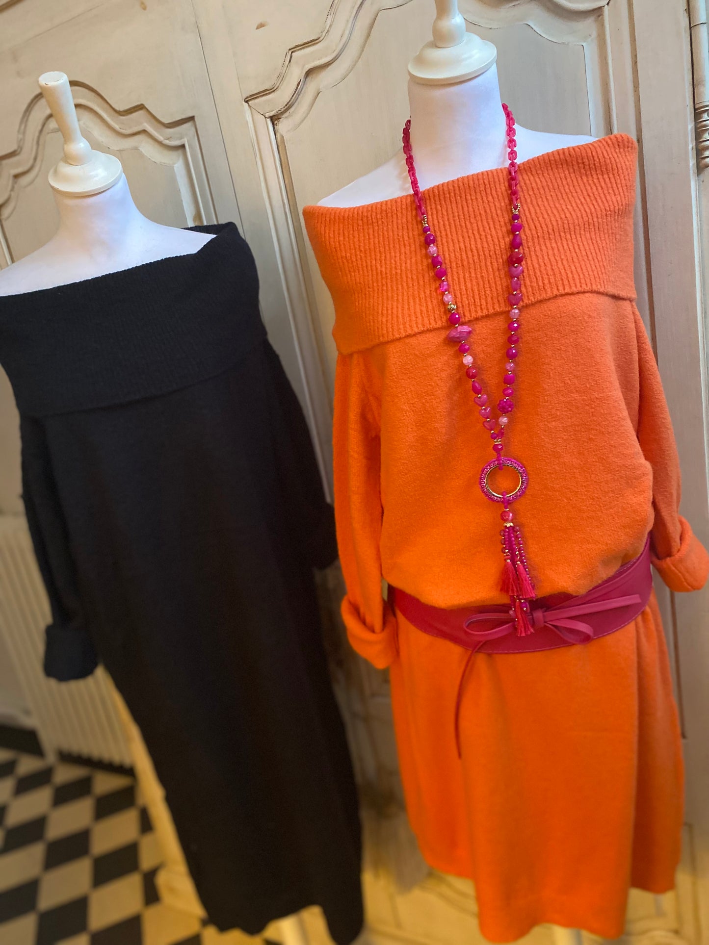 Robe Cassandre orange convient du 40 au 46/48