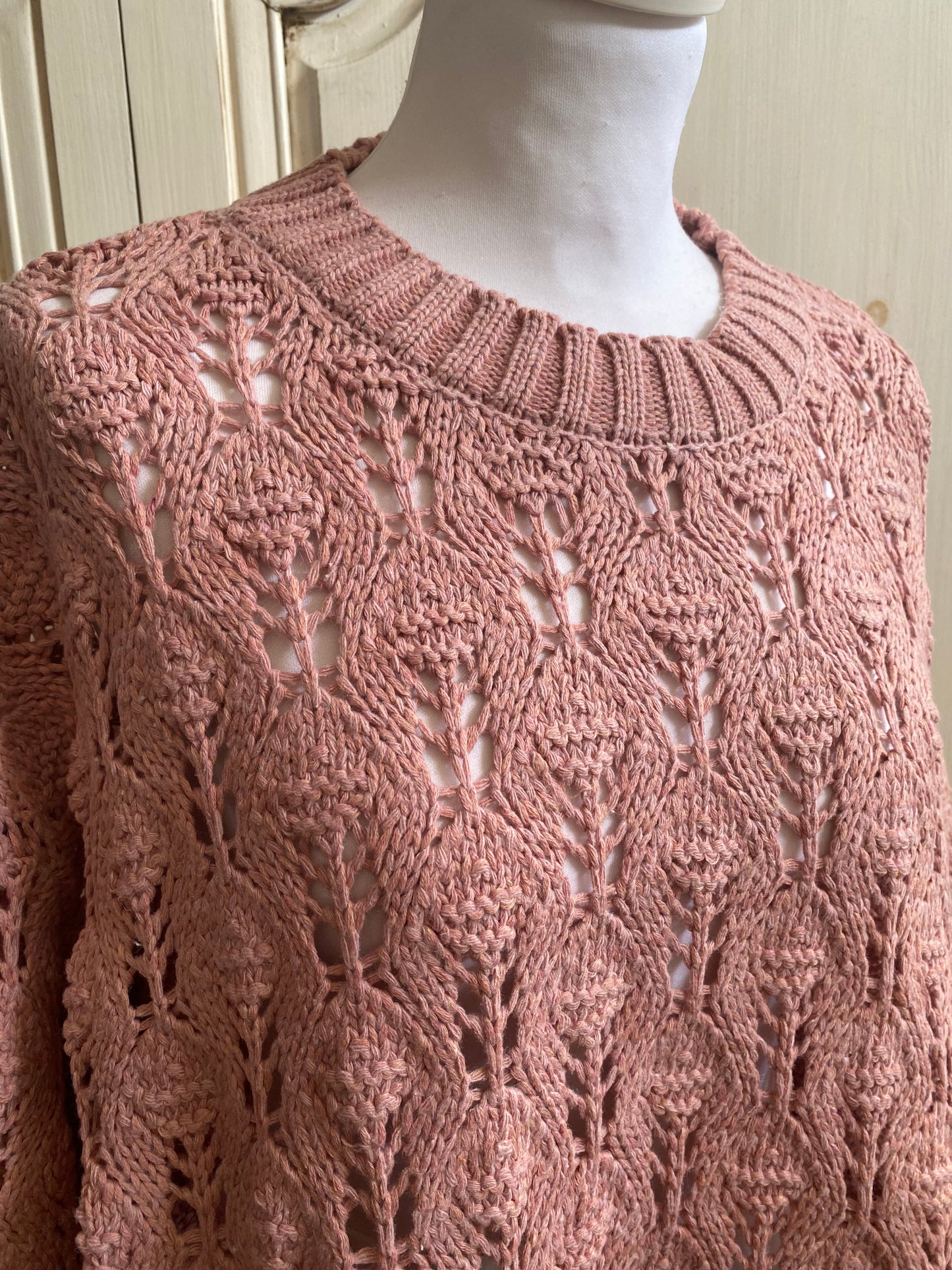 Pulls Leonie rose du 40 au 48 oversize