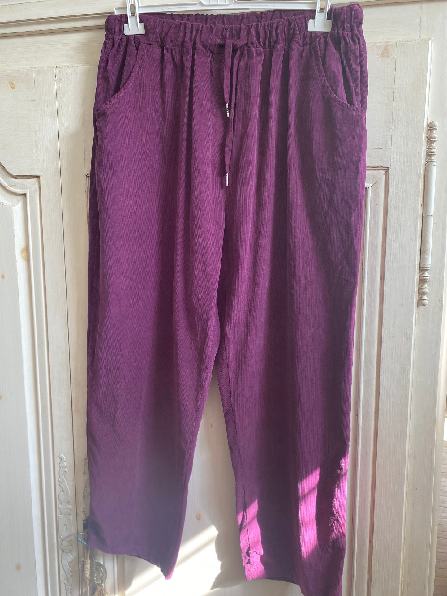 Pantalon velours violine convient du 42 au 48