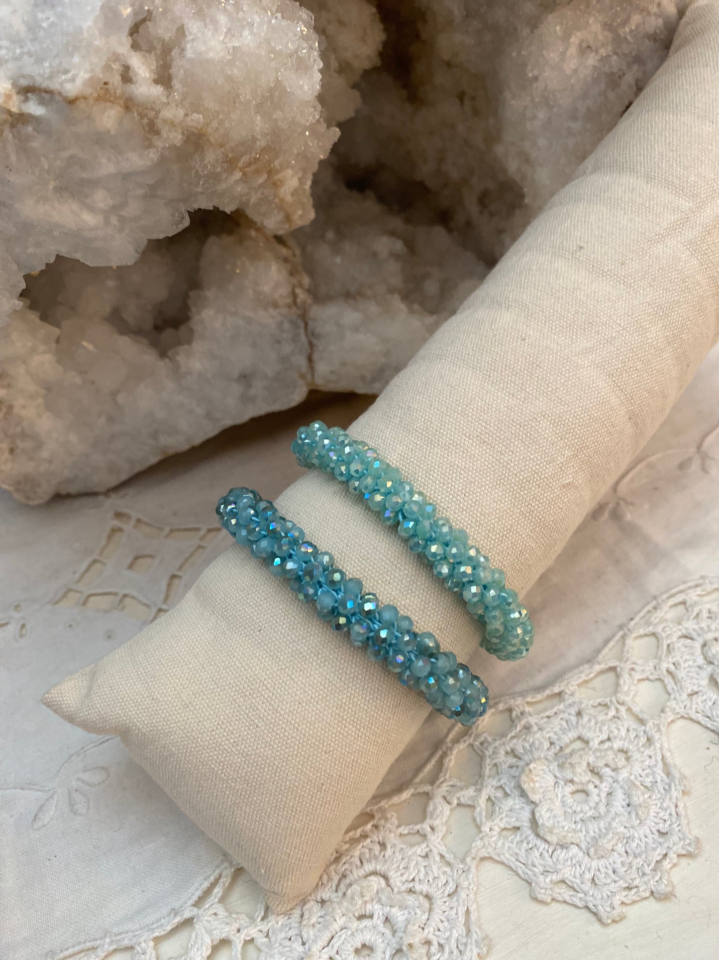 Bracelet torsadé duo Vert