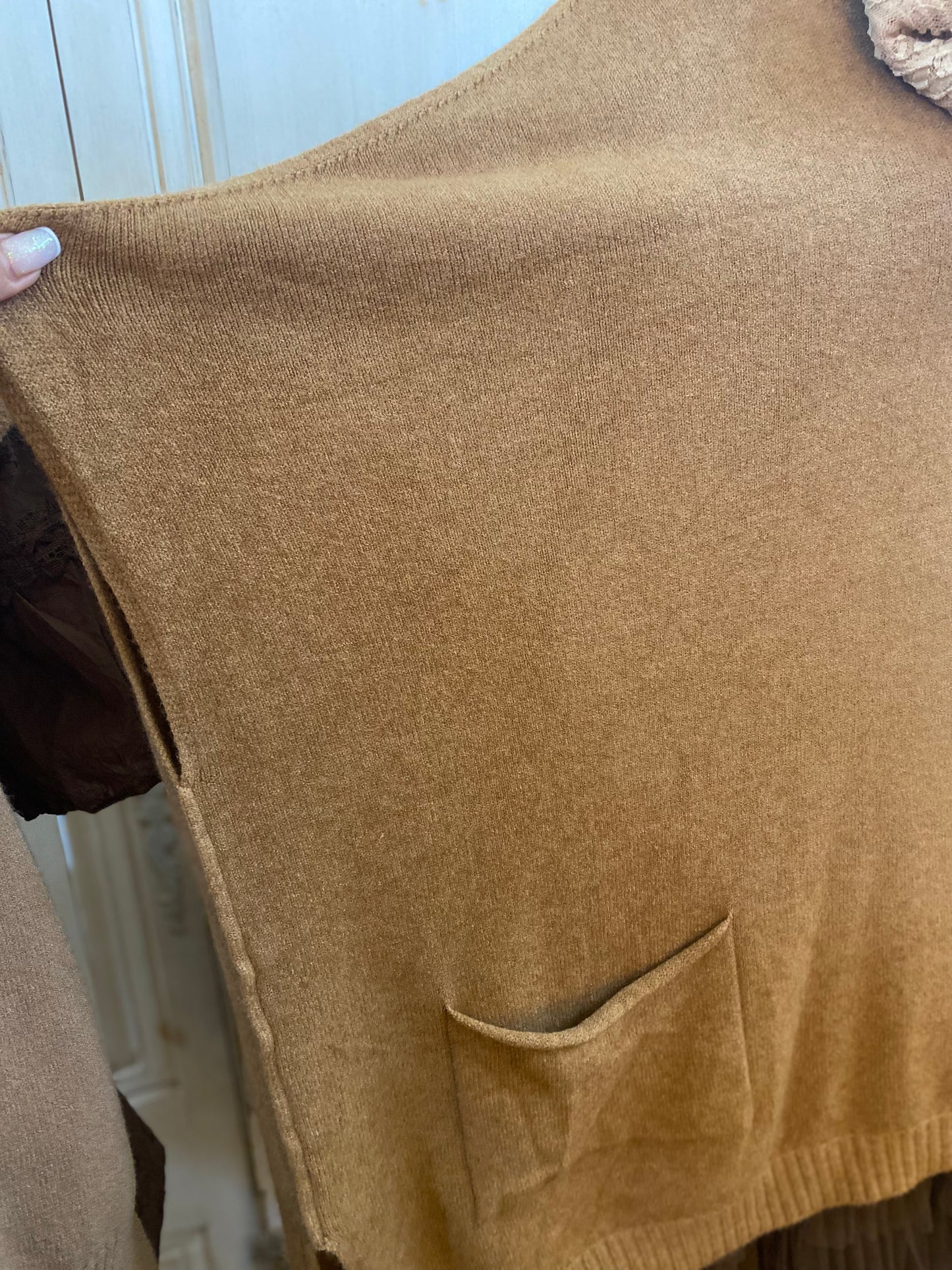Poncho Bizance café Oversize du 40 au 54