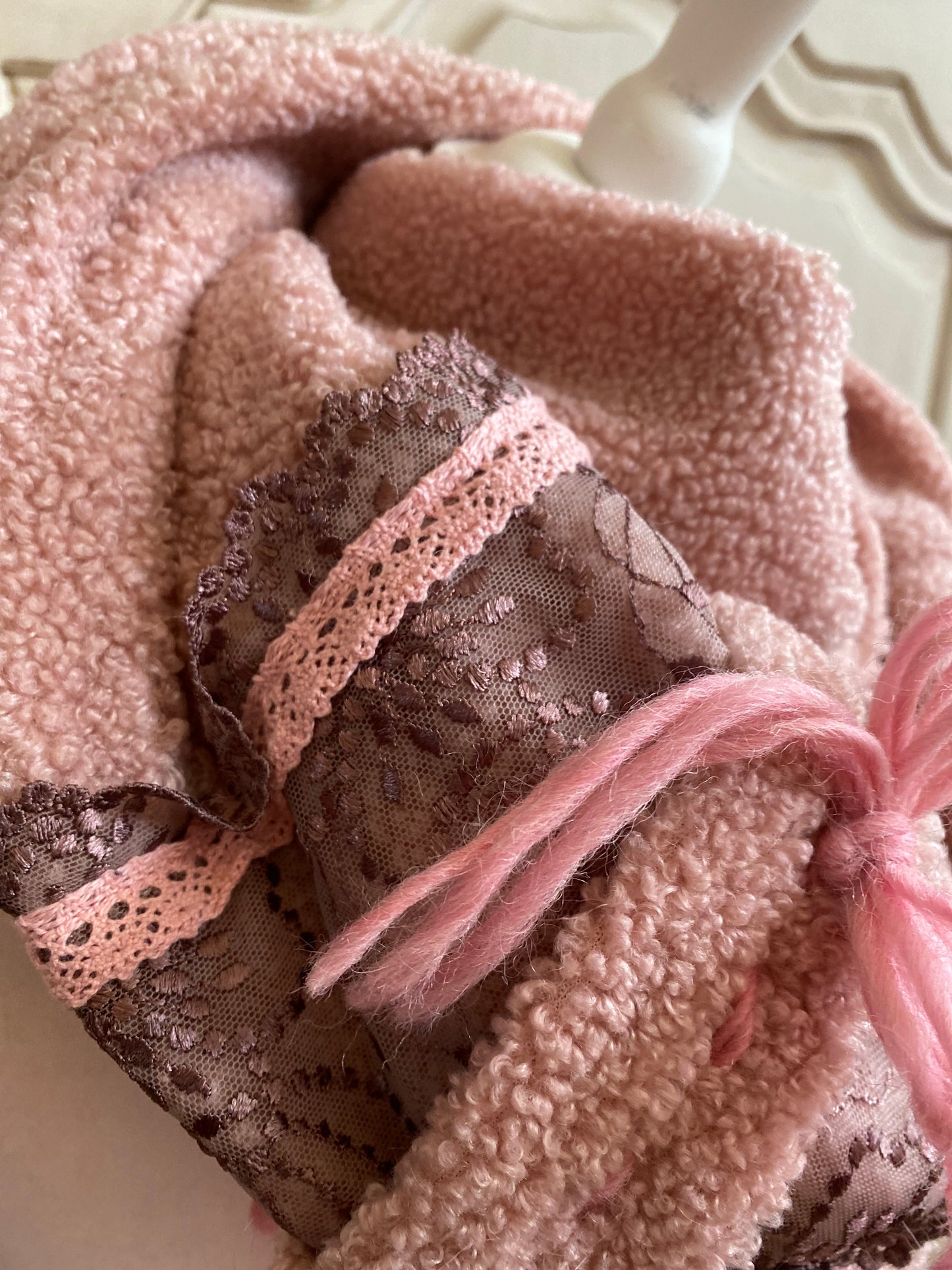 Snood Caprice rose poudré