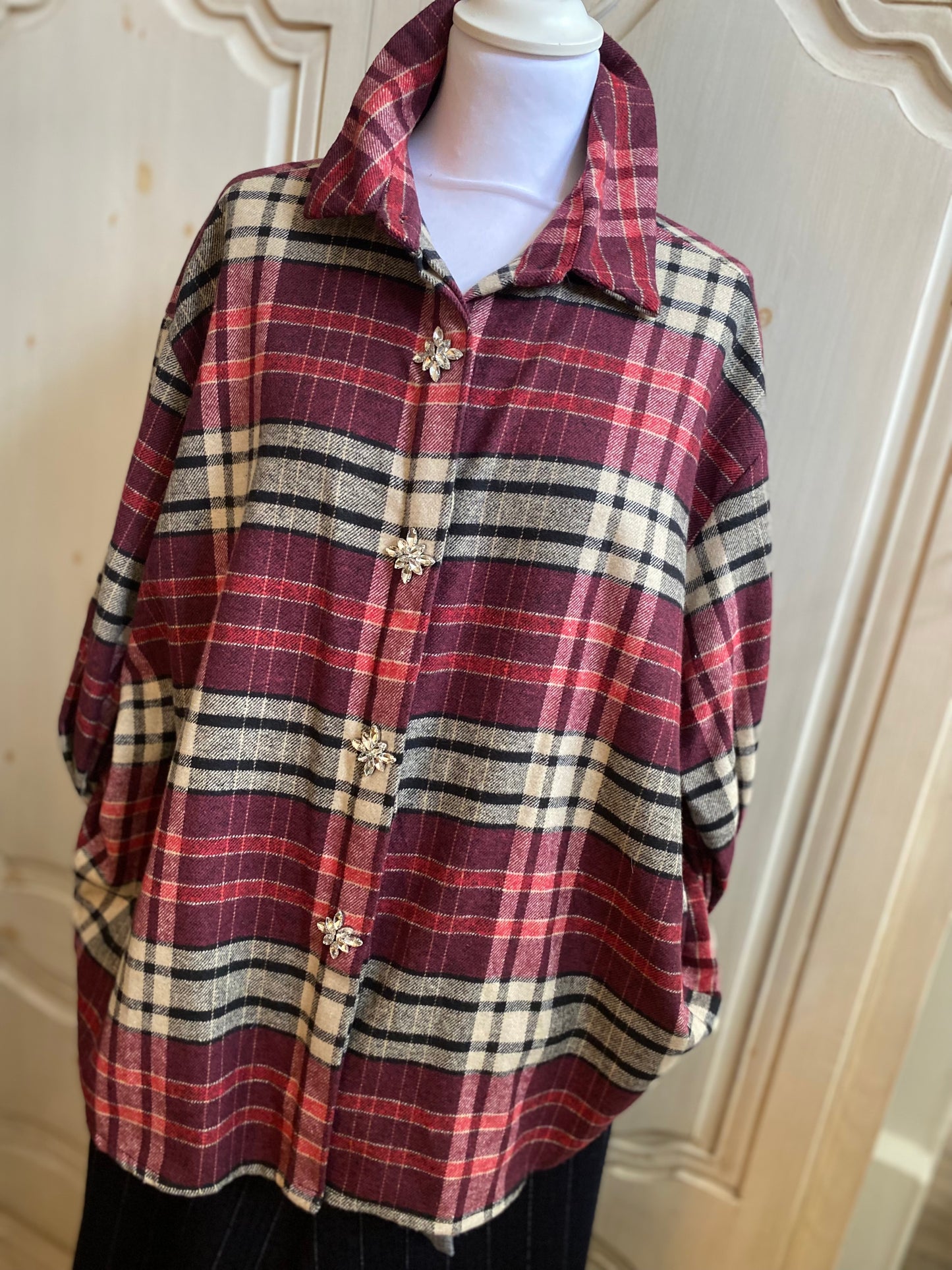 Chemise Etoile bordeaux 40 au 48