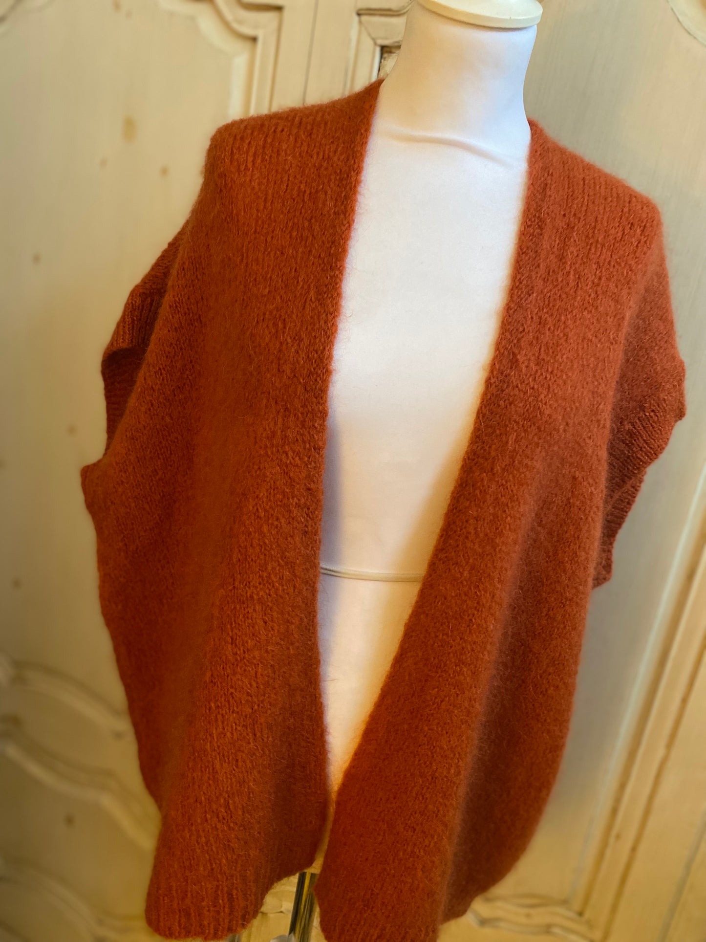 Gilet Maty paprika du 40 au 54