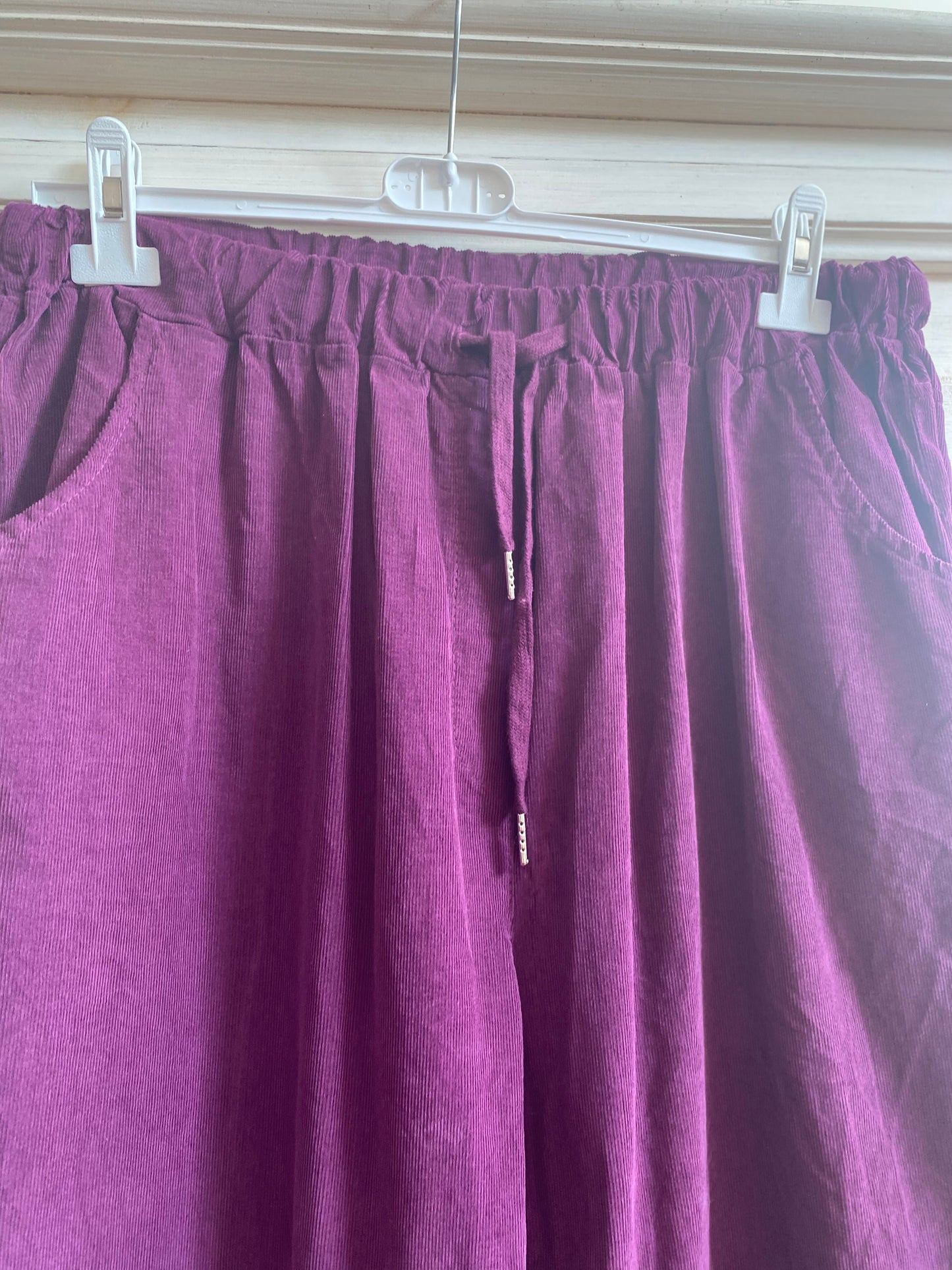 Pantalon velours violine convient du 42 au 48