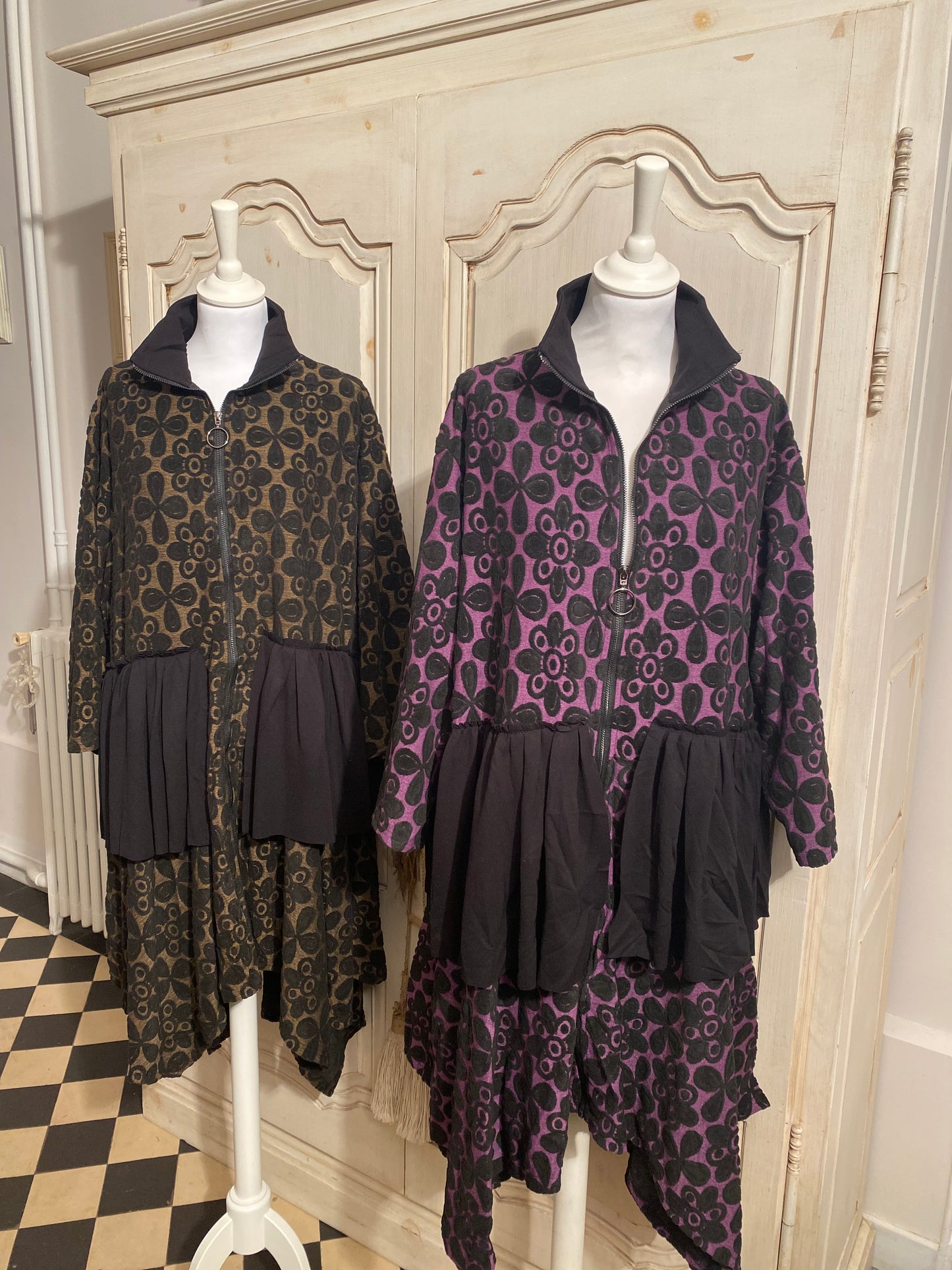 Robe Manteau marron convient du 44 au 52