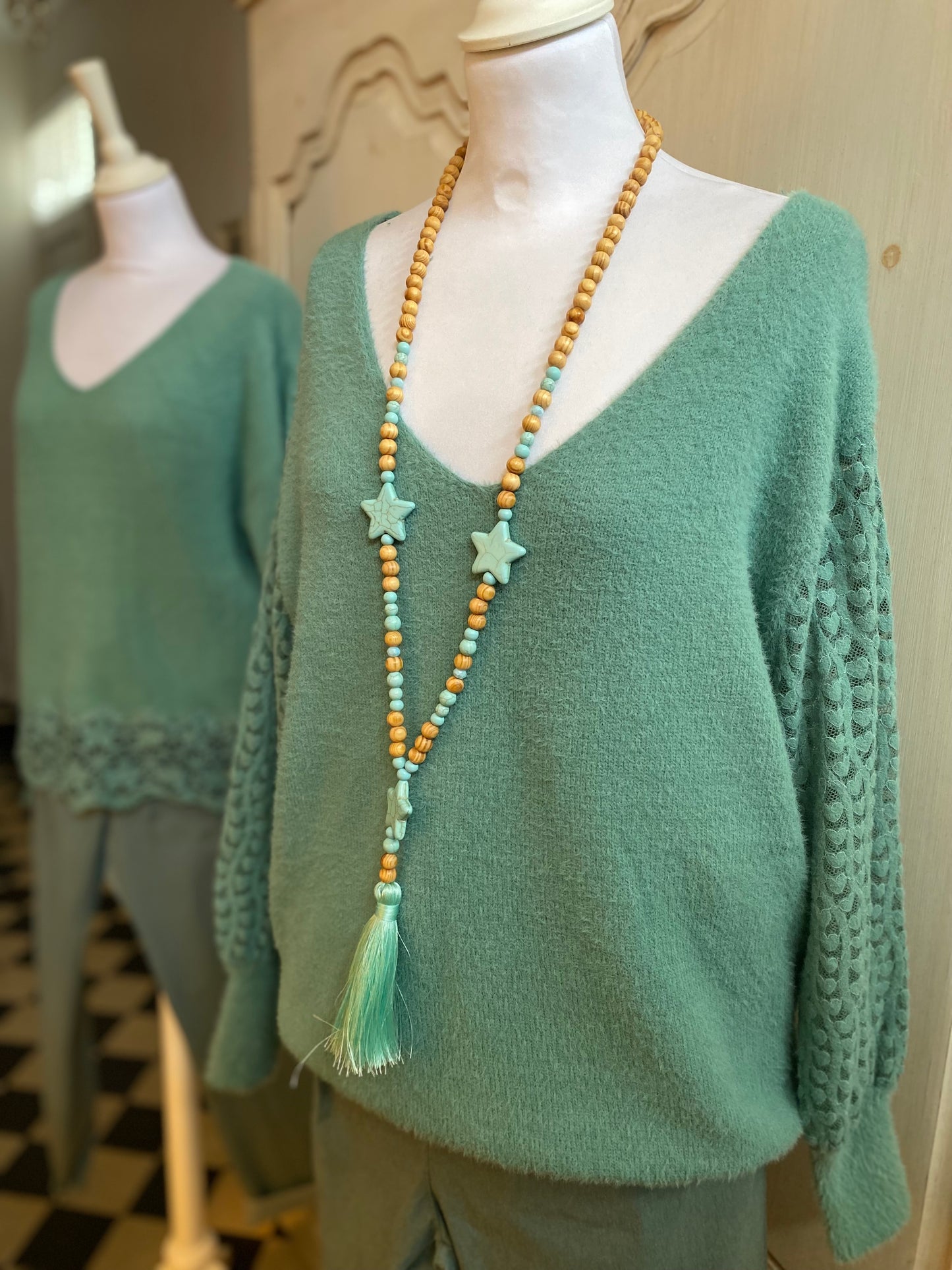 Collier étoilé Aqua