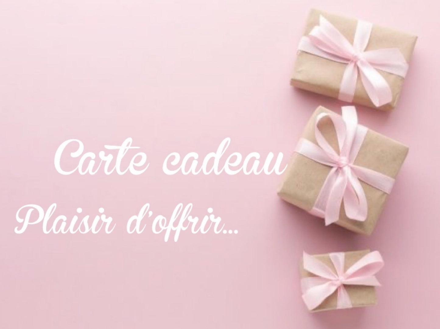 Carte Cadeau à offrir