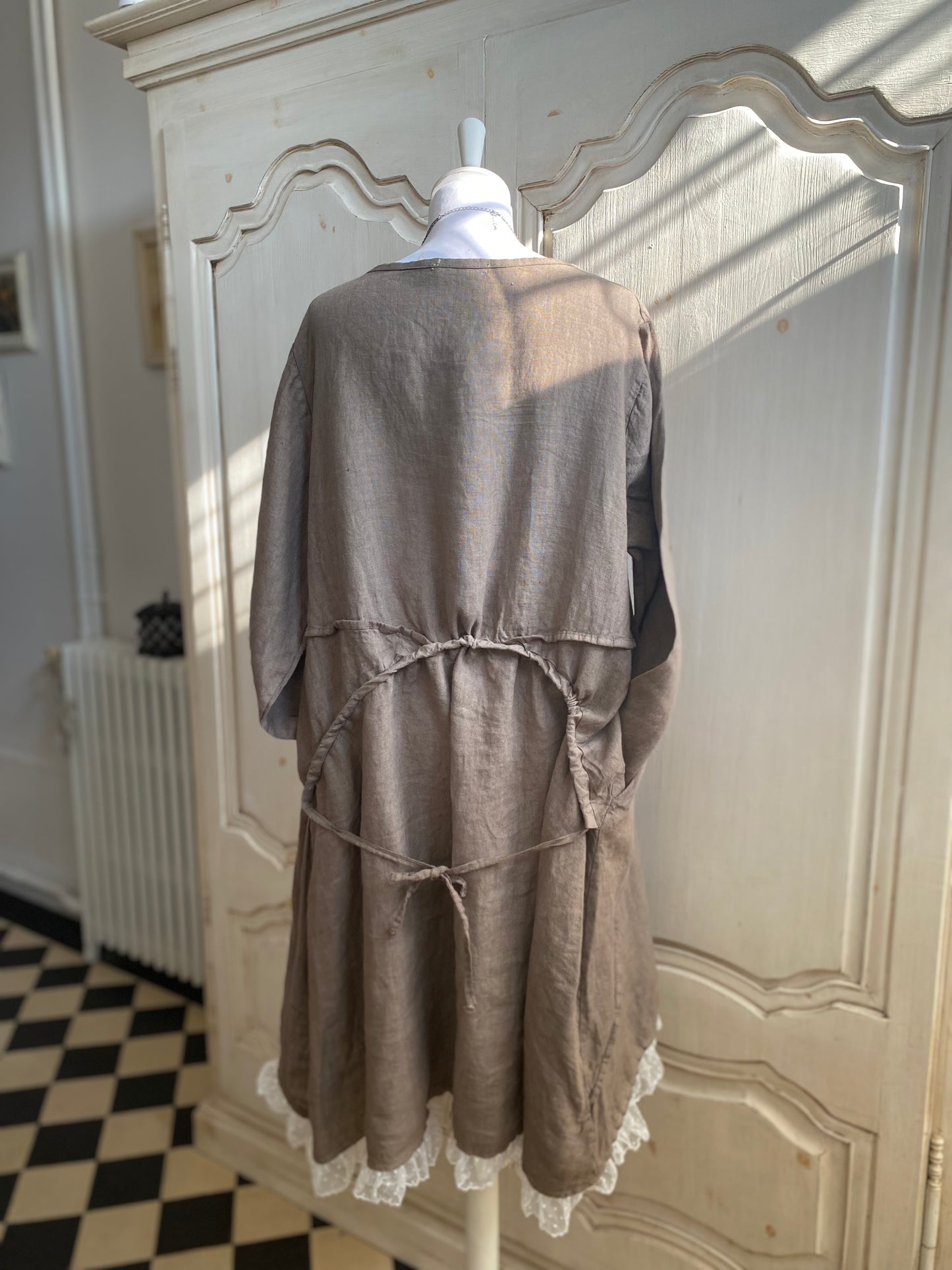 Robe Lin Taupe Carla du 40 au 46