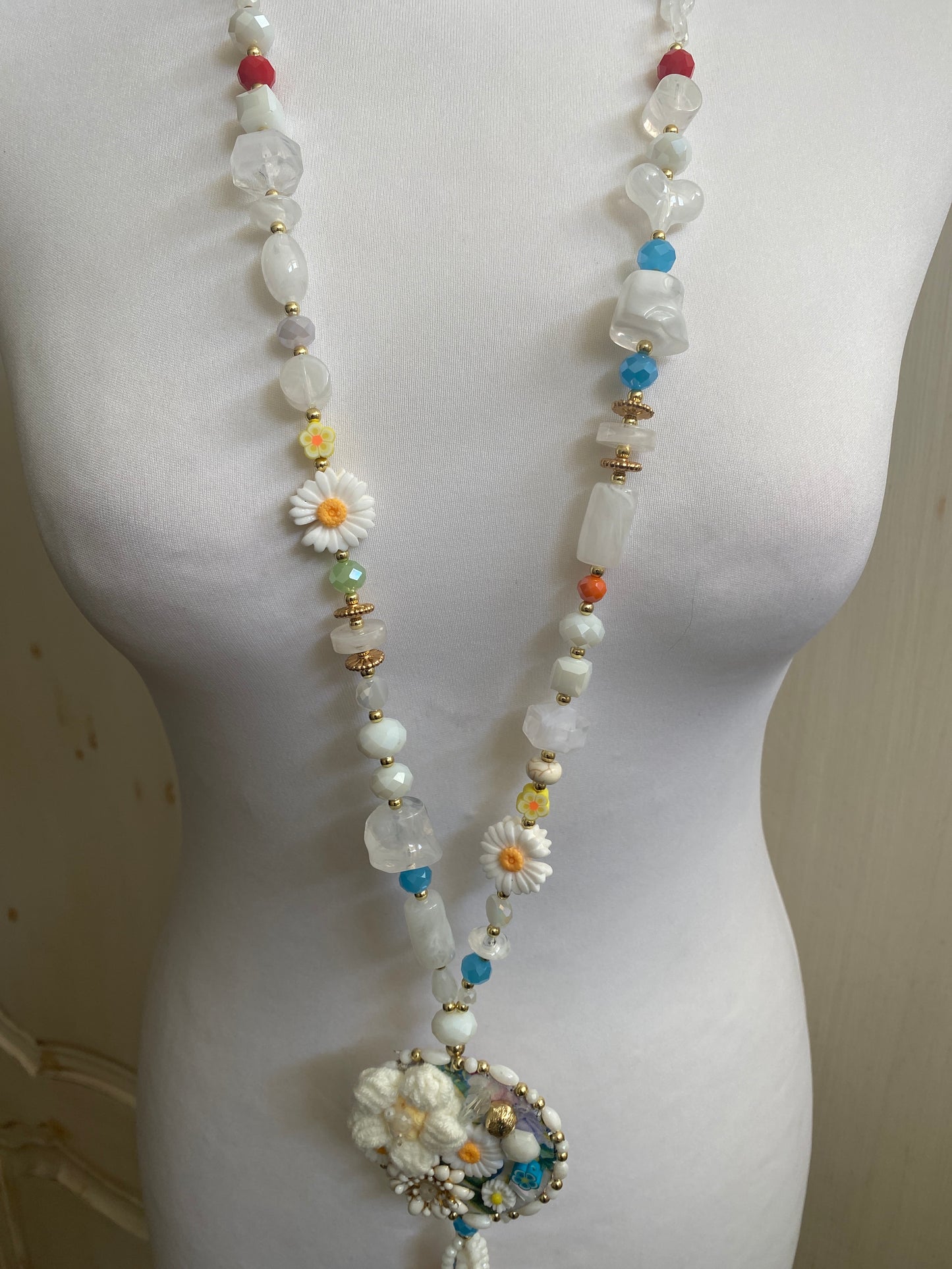 Collier Romance blanc